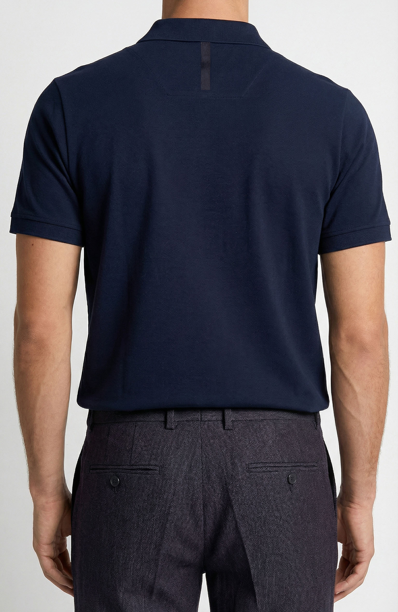 N-Tech Navy Blue Denim Detailed T-Shirt