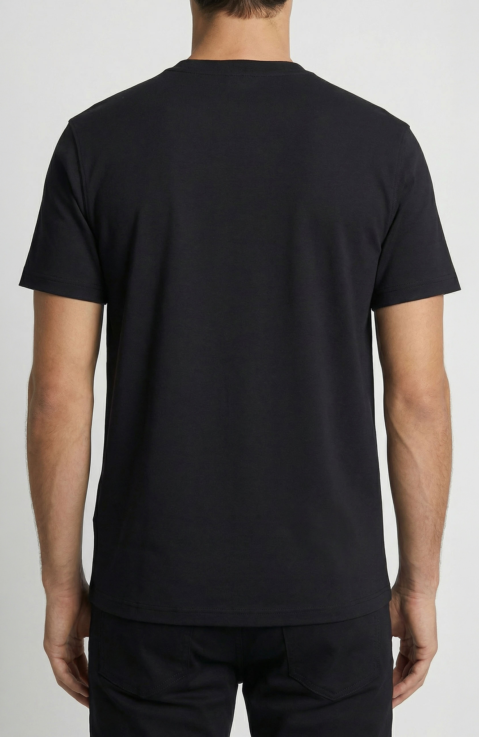 Siyah Nakışlı T-shirt