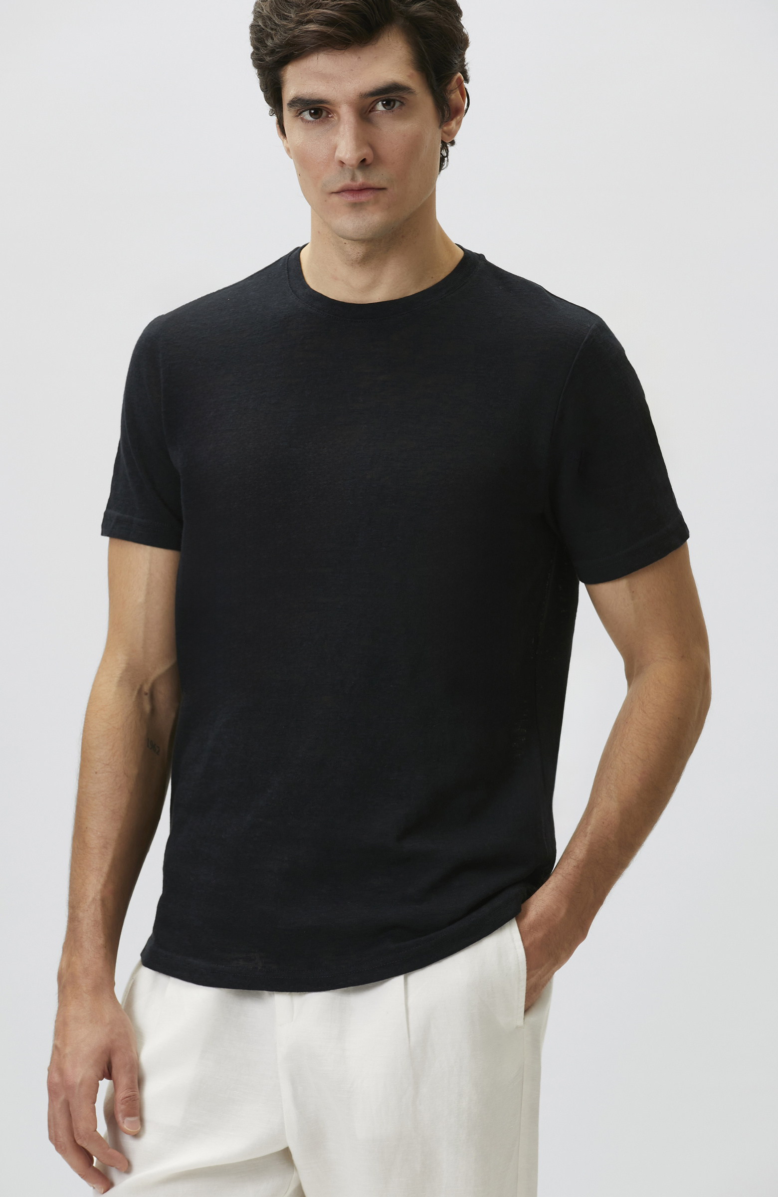 Lacivert Basic T-shirt