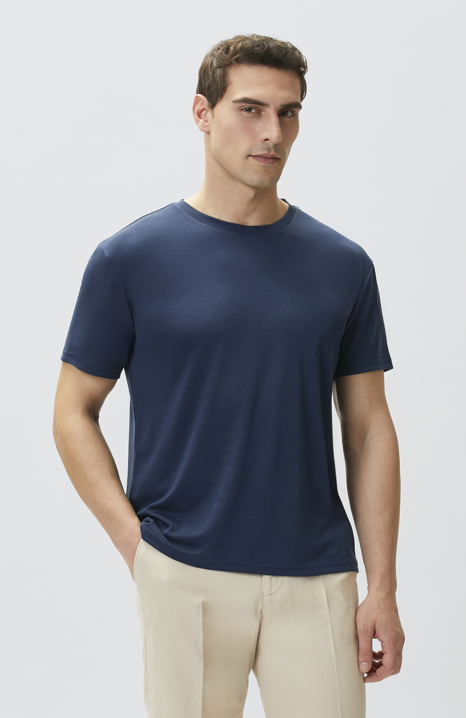 Lacivert Basic T-shirt