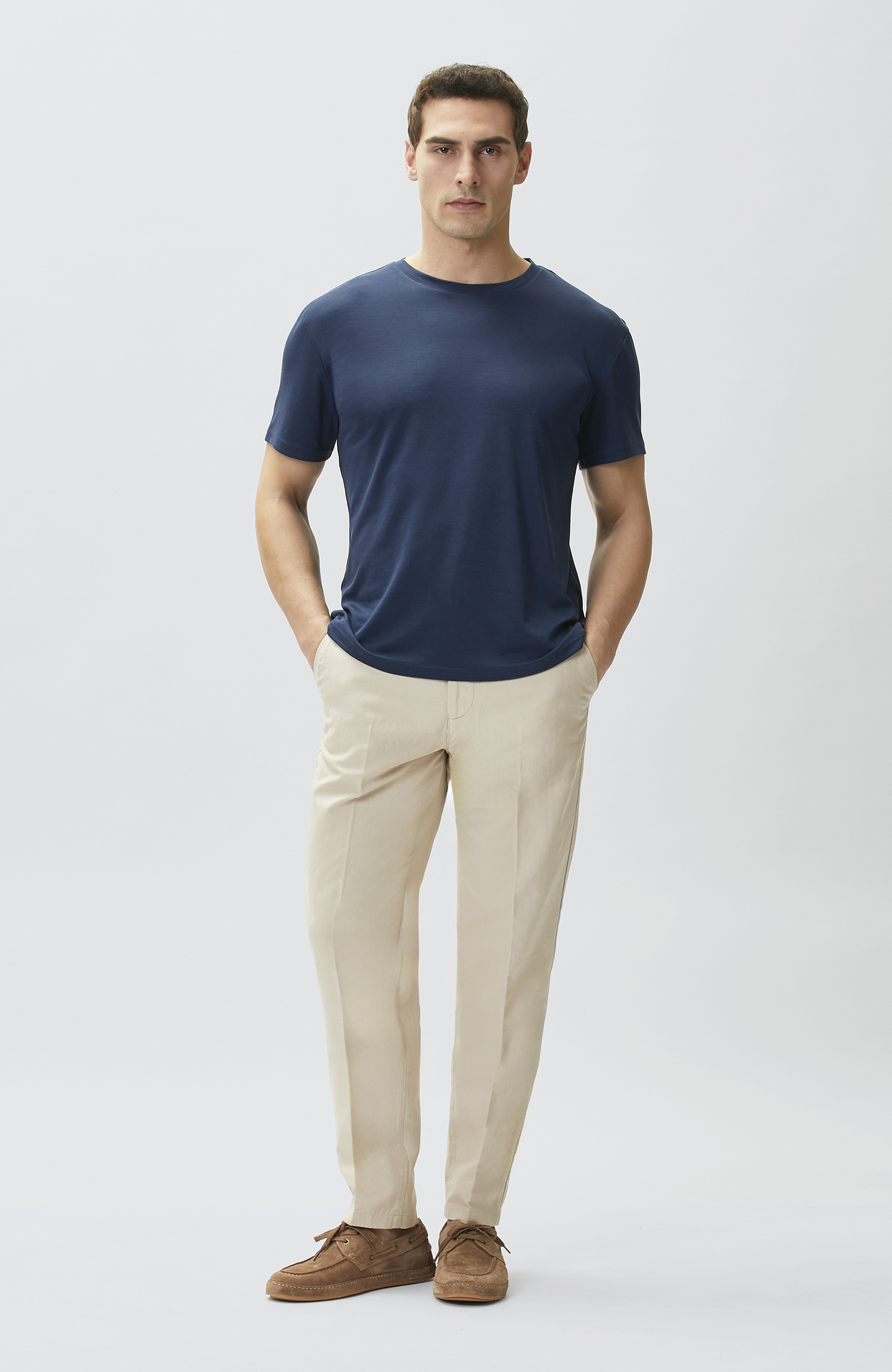 Lacivert Basic T-shirt