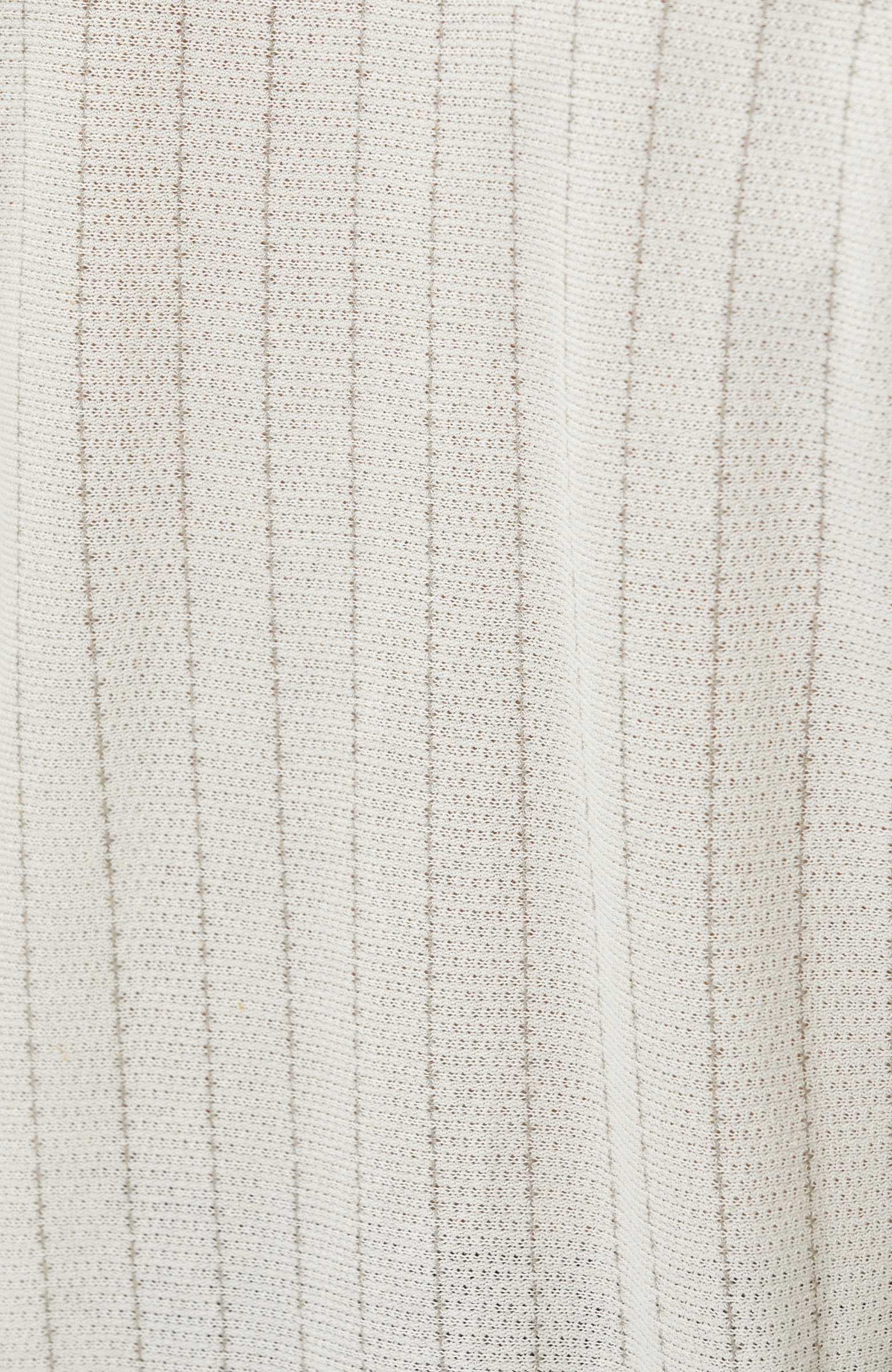 Off-White Linen Blend Knitwear Shirt
