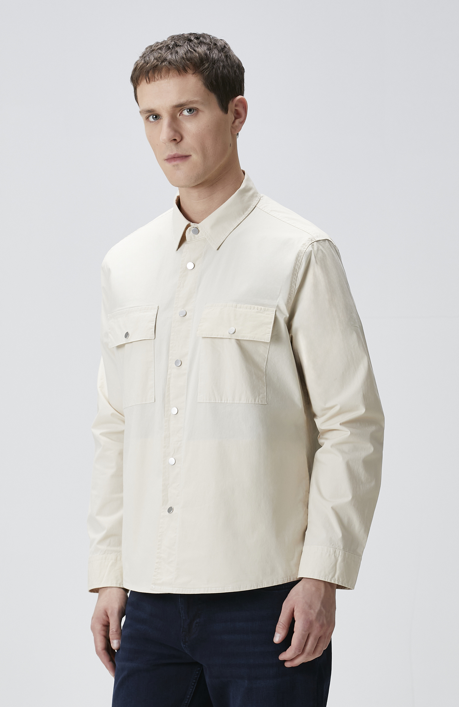 Bej Paper Touch Dış Gömlek