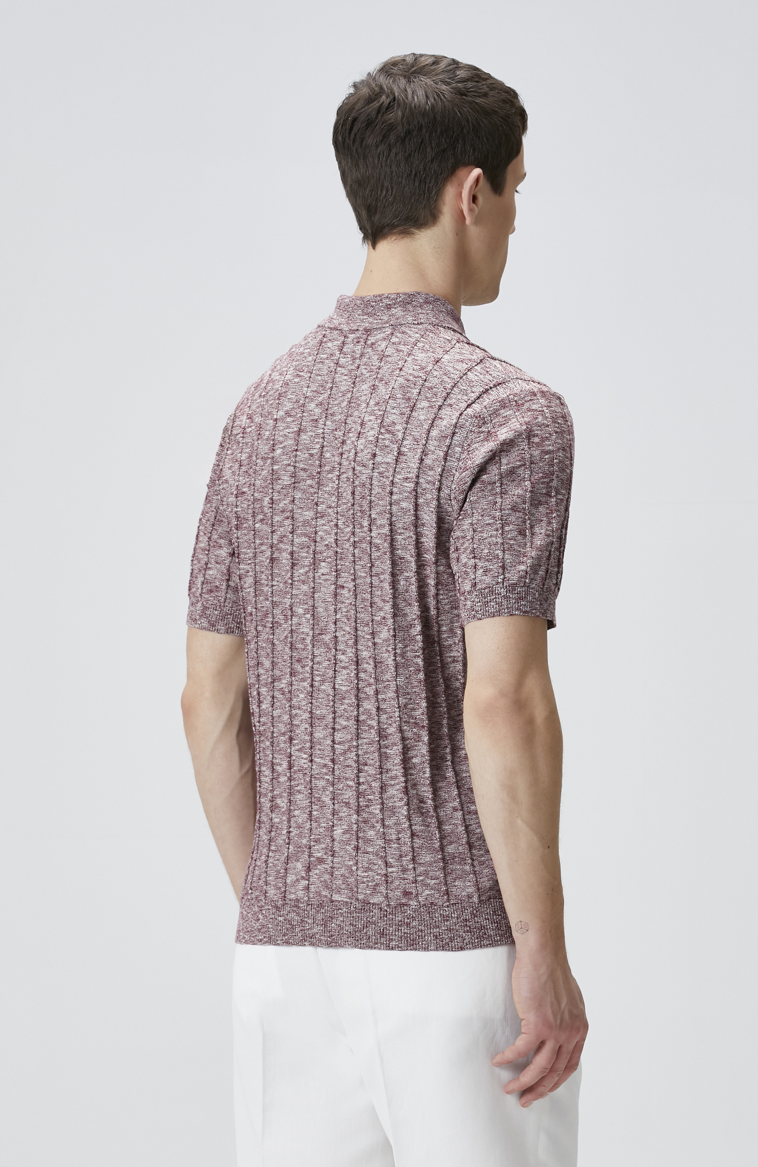 Bordo Selanik Örgü Triko Kazak