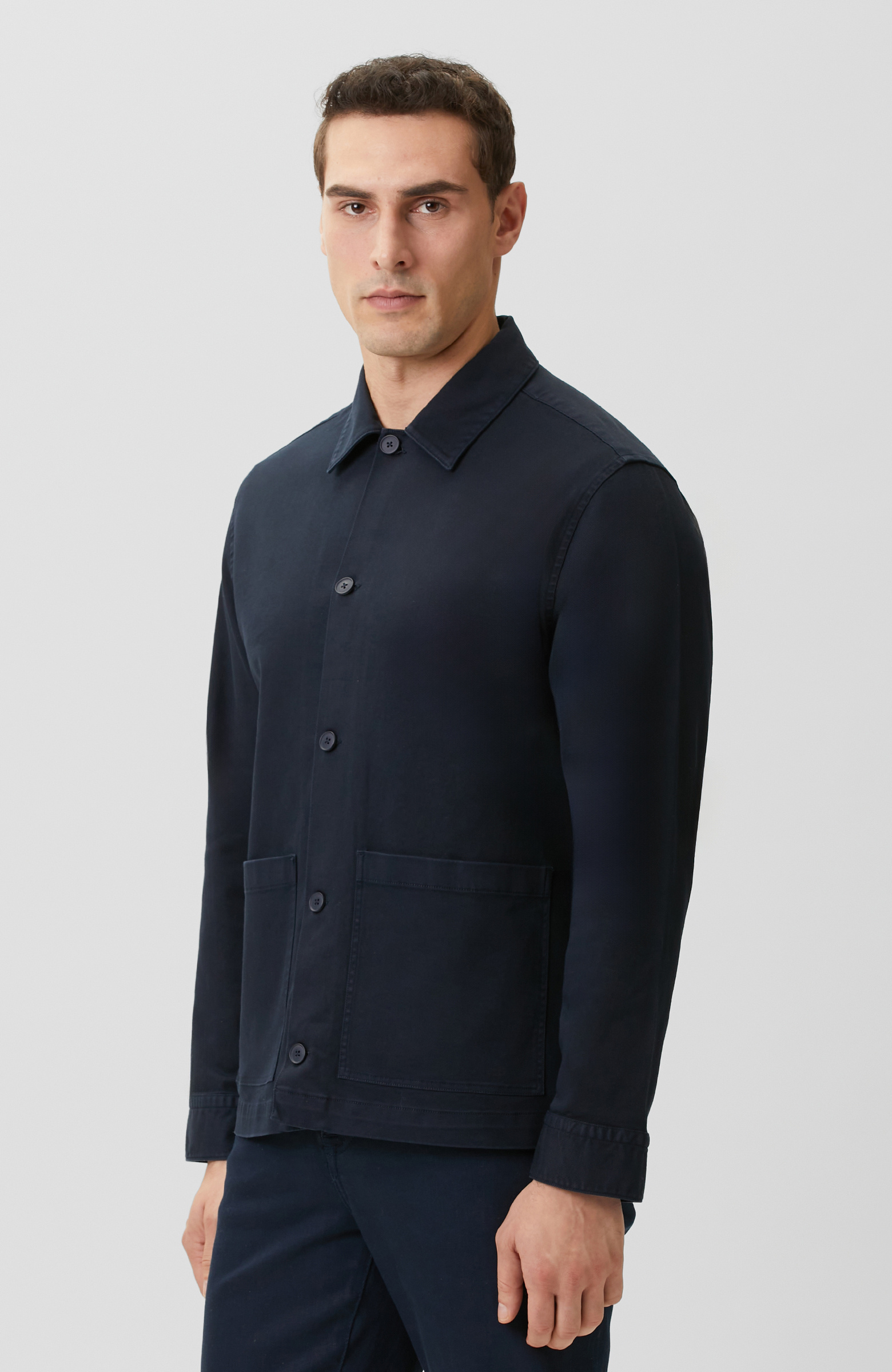 Lacivert Comfort Lyocell Dış Gömlek