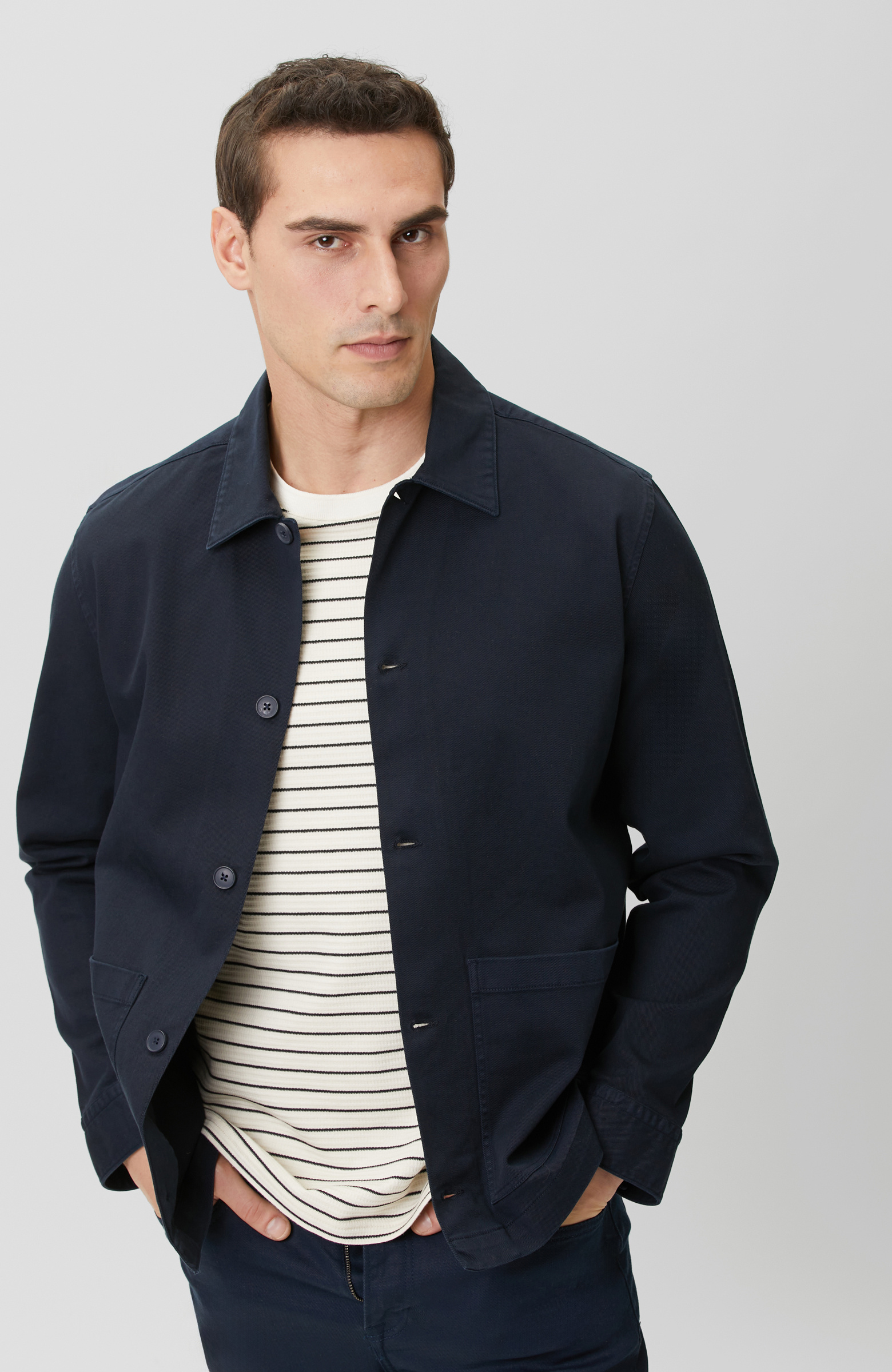 Lacivert Comfort Lyocell Dış Gömlek