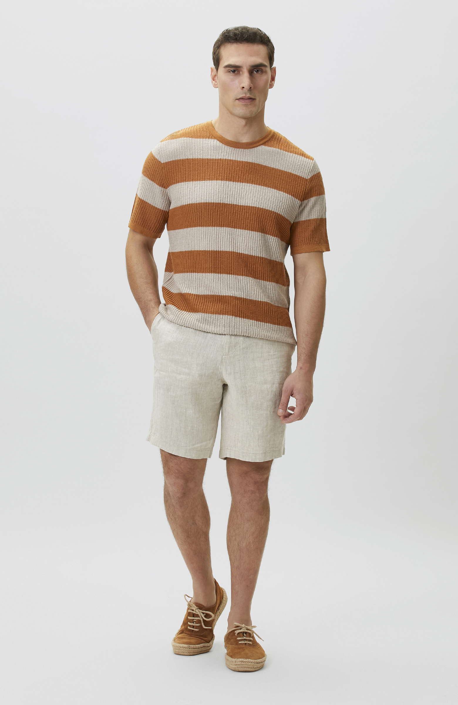 Orange Beige Sweater