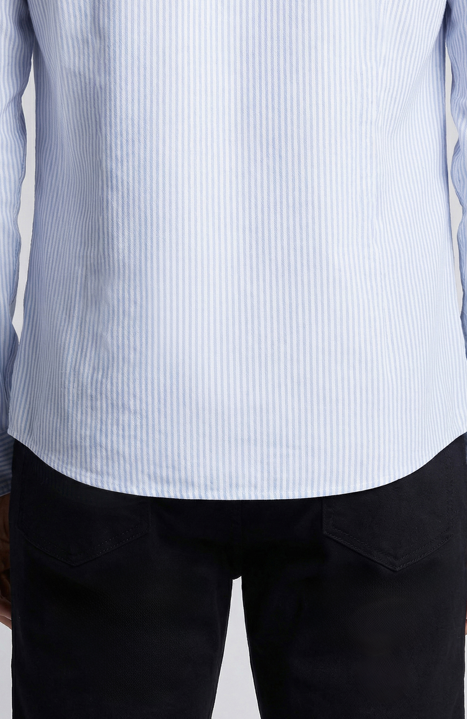 Blue White Limited Striped Non-iron Shirt