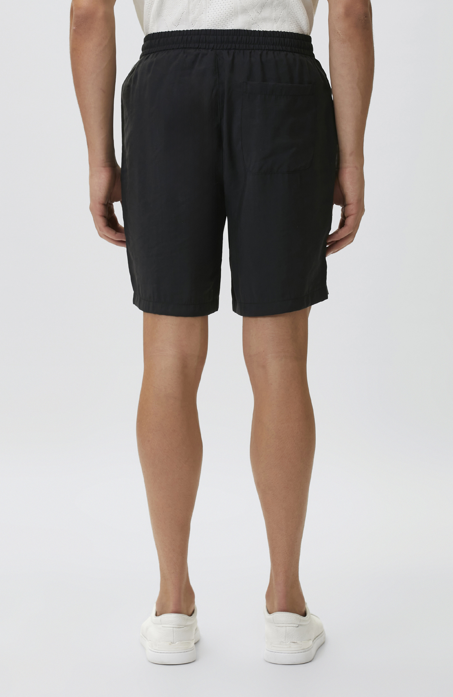 Siyah Slim Fit Modal Şort