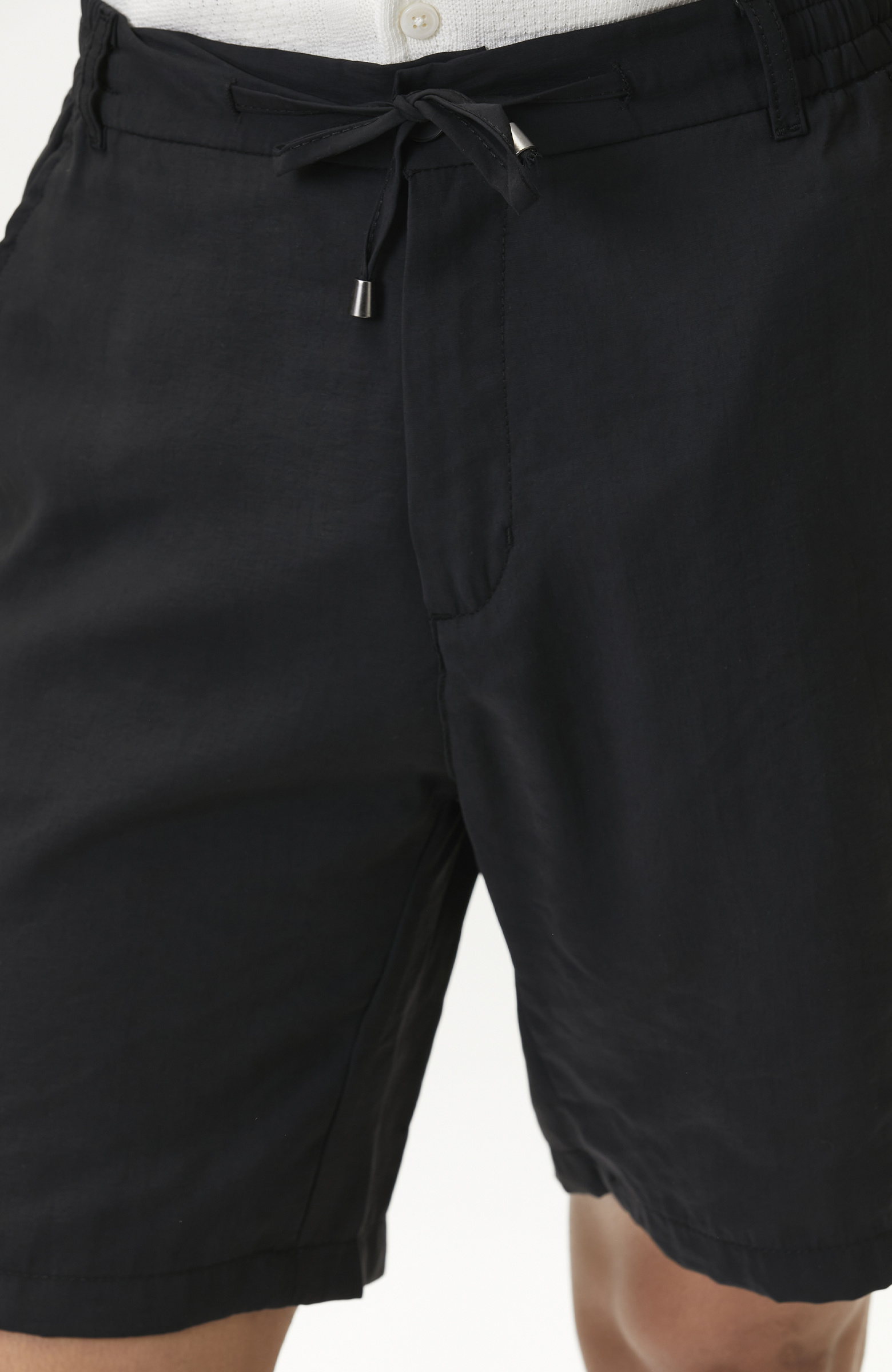 Siyah Slim Fit Modal Şort