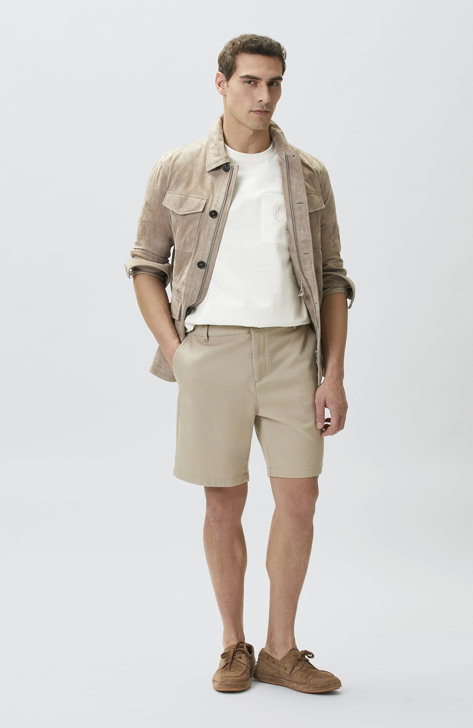Beige Shorts