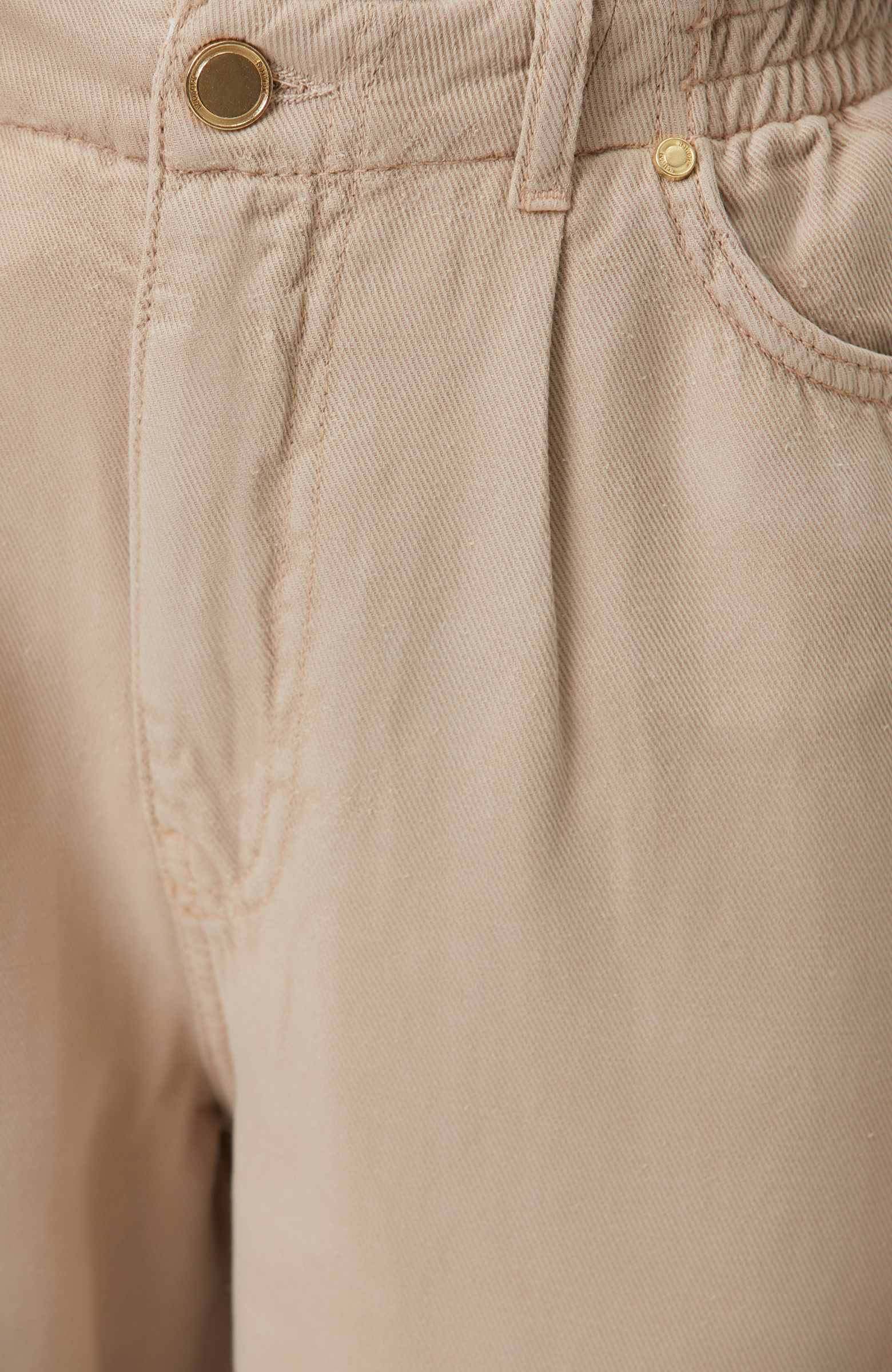 Mink Diagonal Patterned 5-Pocket Casual Trousers