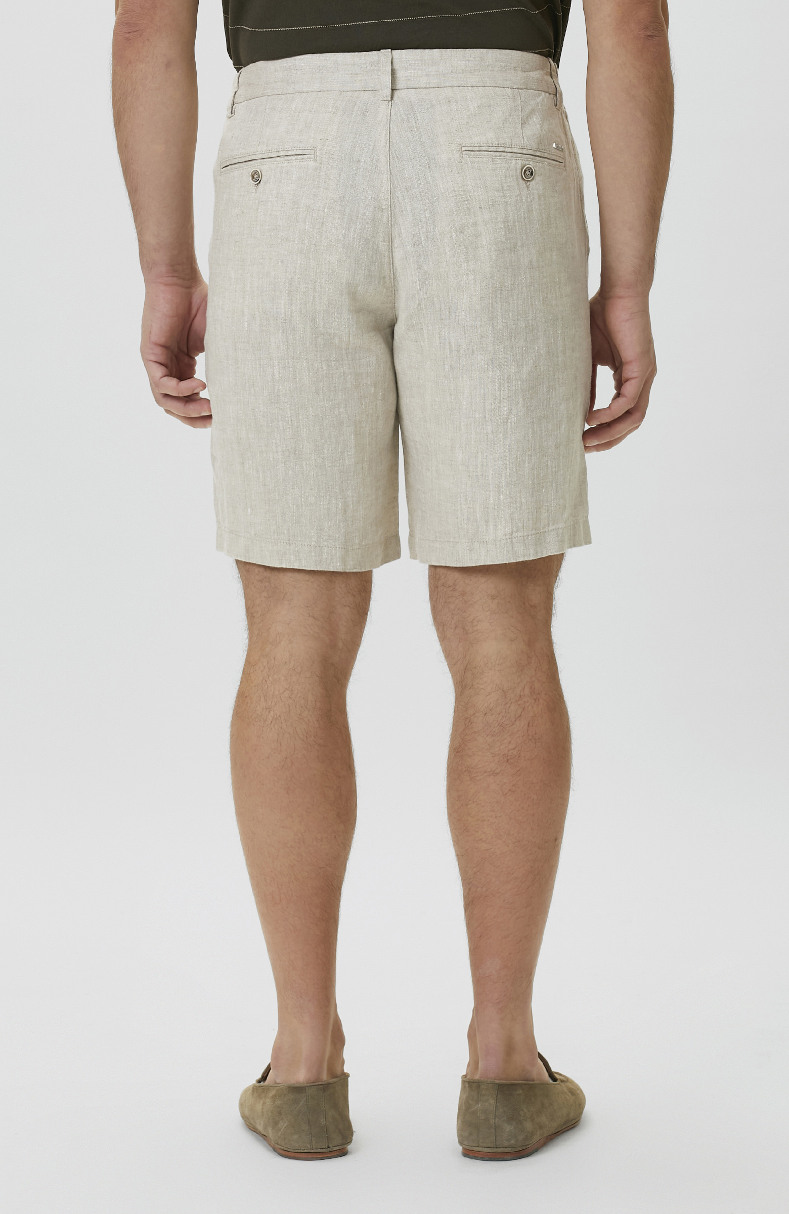 Naturel Keten Comfort Şort