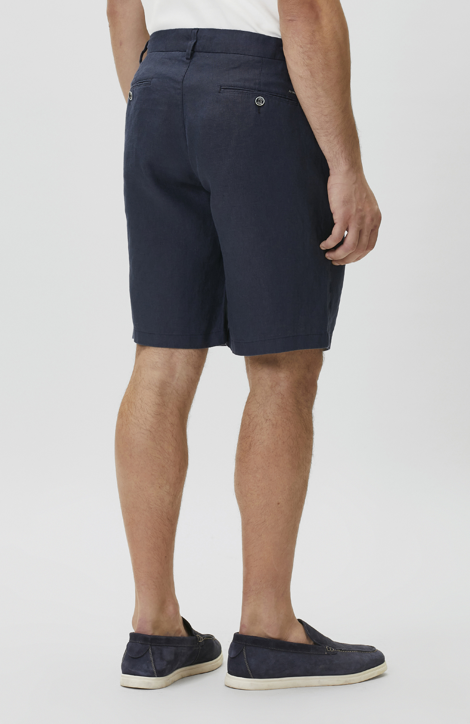 Lacivert Keten Comfort Şort