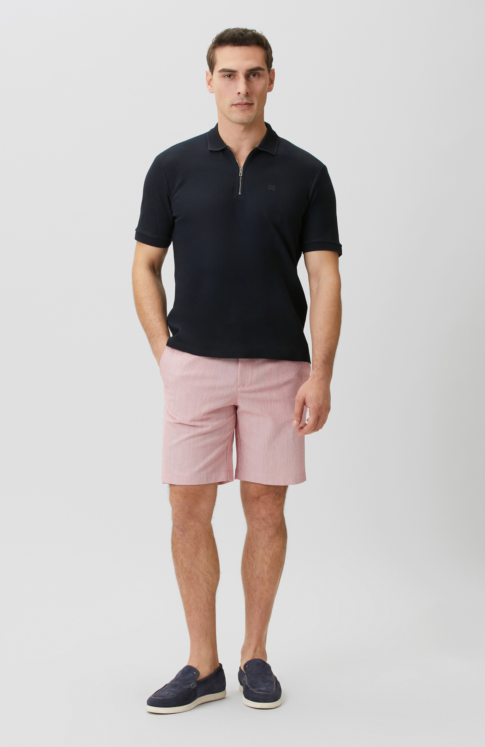 Kırmızı Çizgili Şort