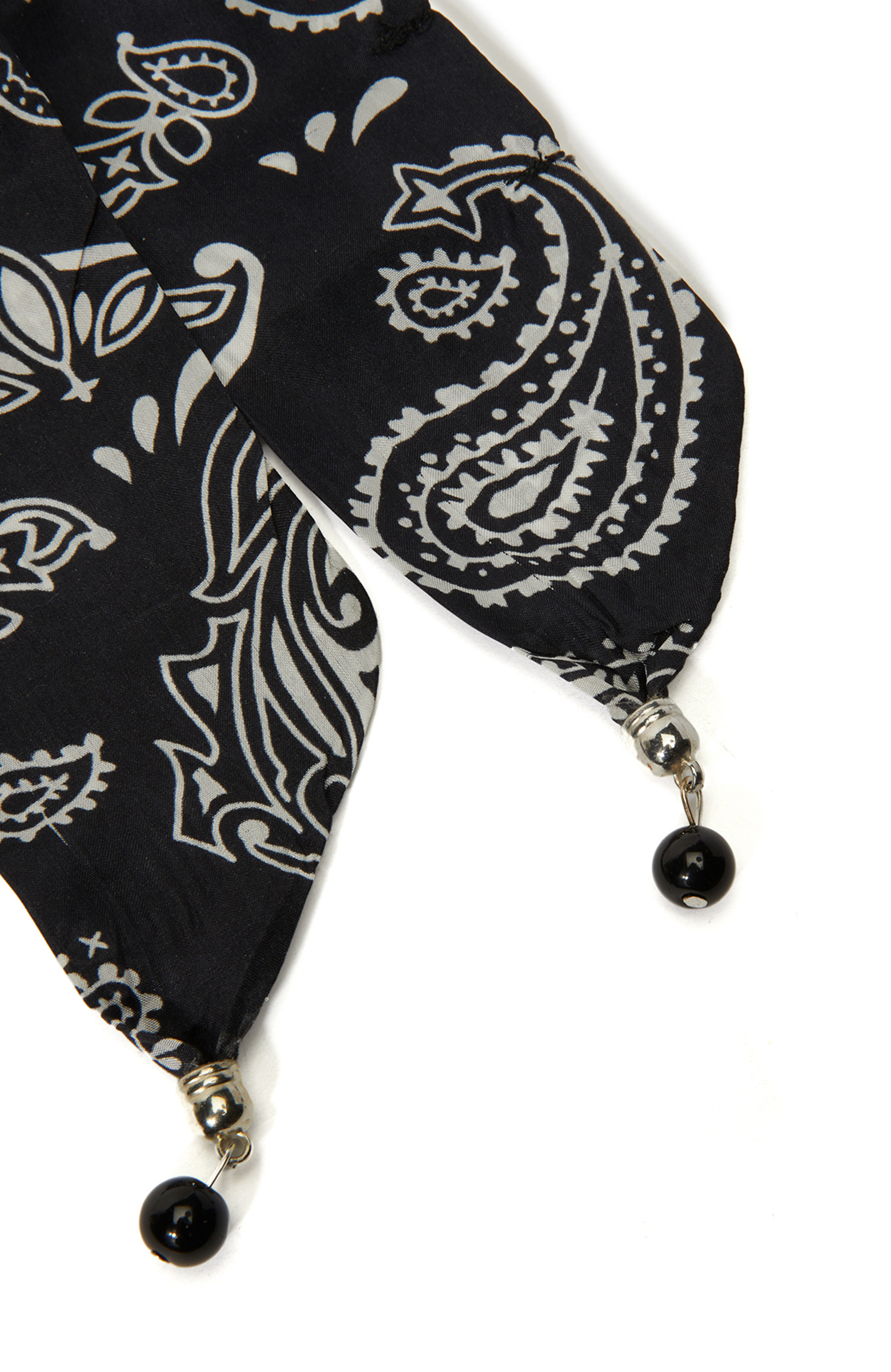 Siyah Kadın İpek Fular