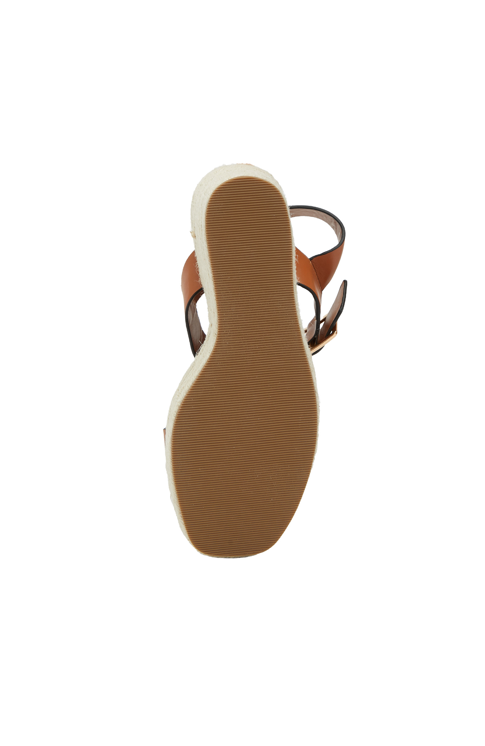 Tan Buckle Detailed Women's Leather Sandals