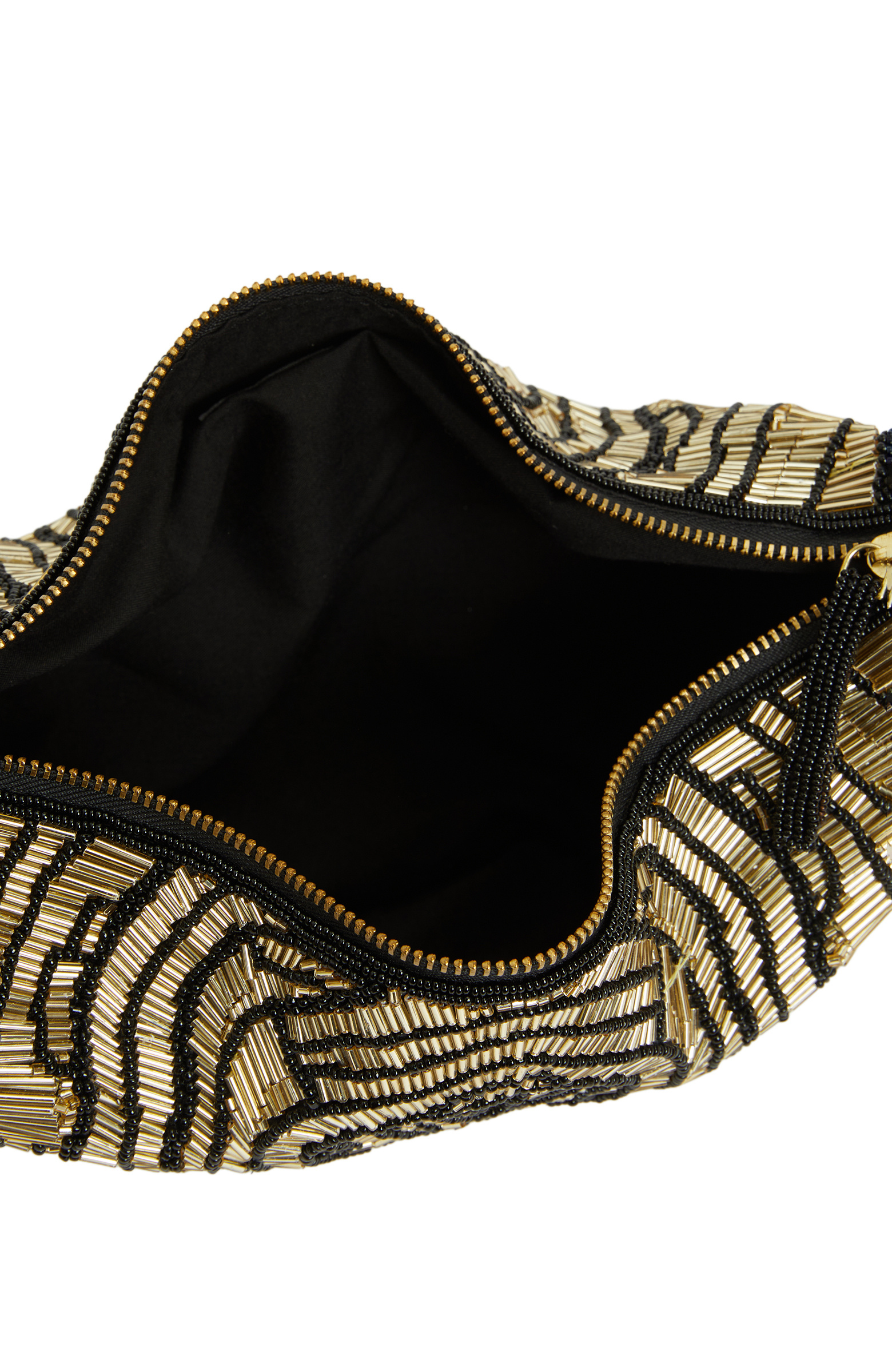 Renkli Boncuk İşlemeli Kadın Clutch