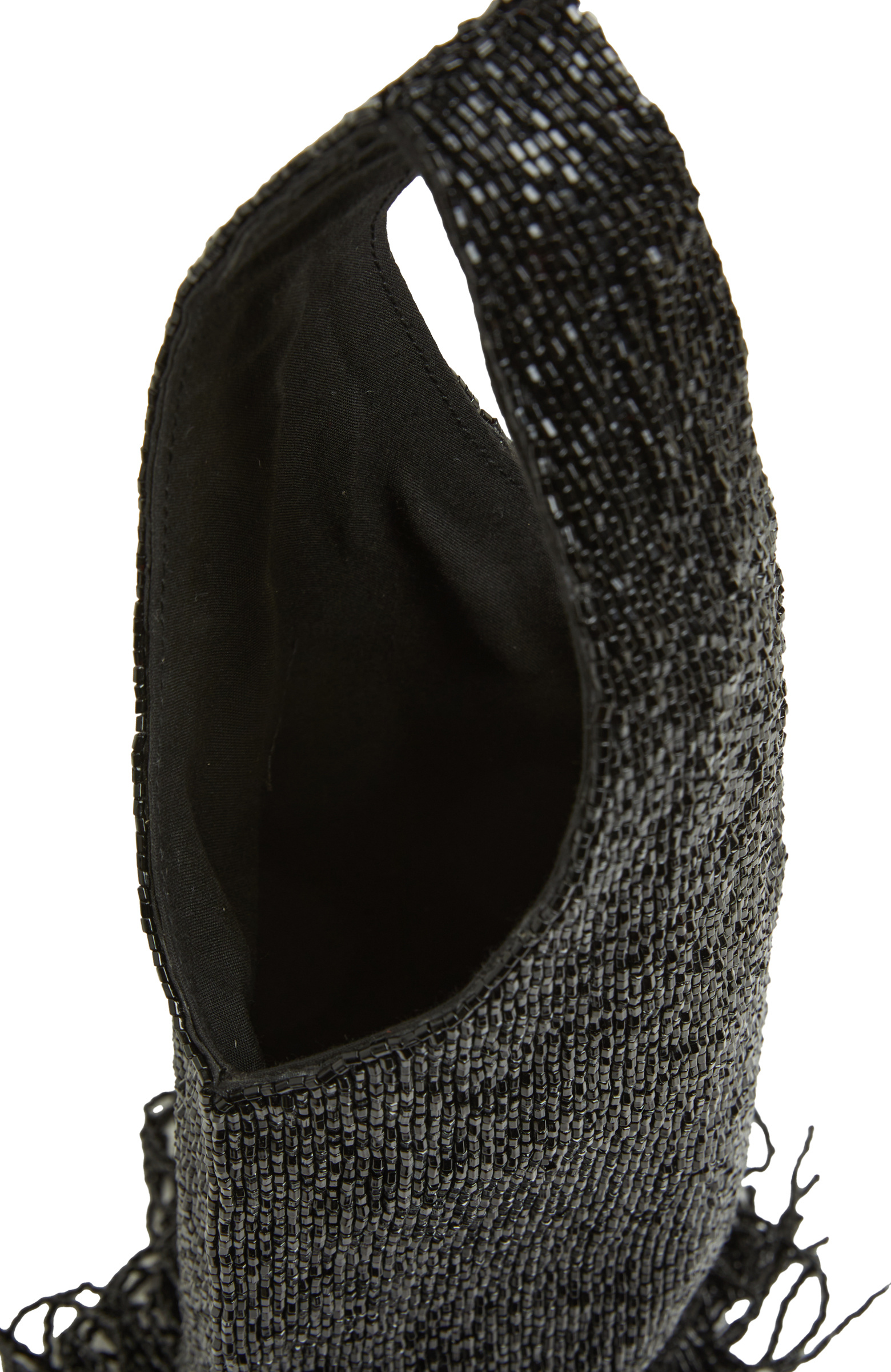 Siyah Boncuk İşlemeli Kadın Clutch