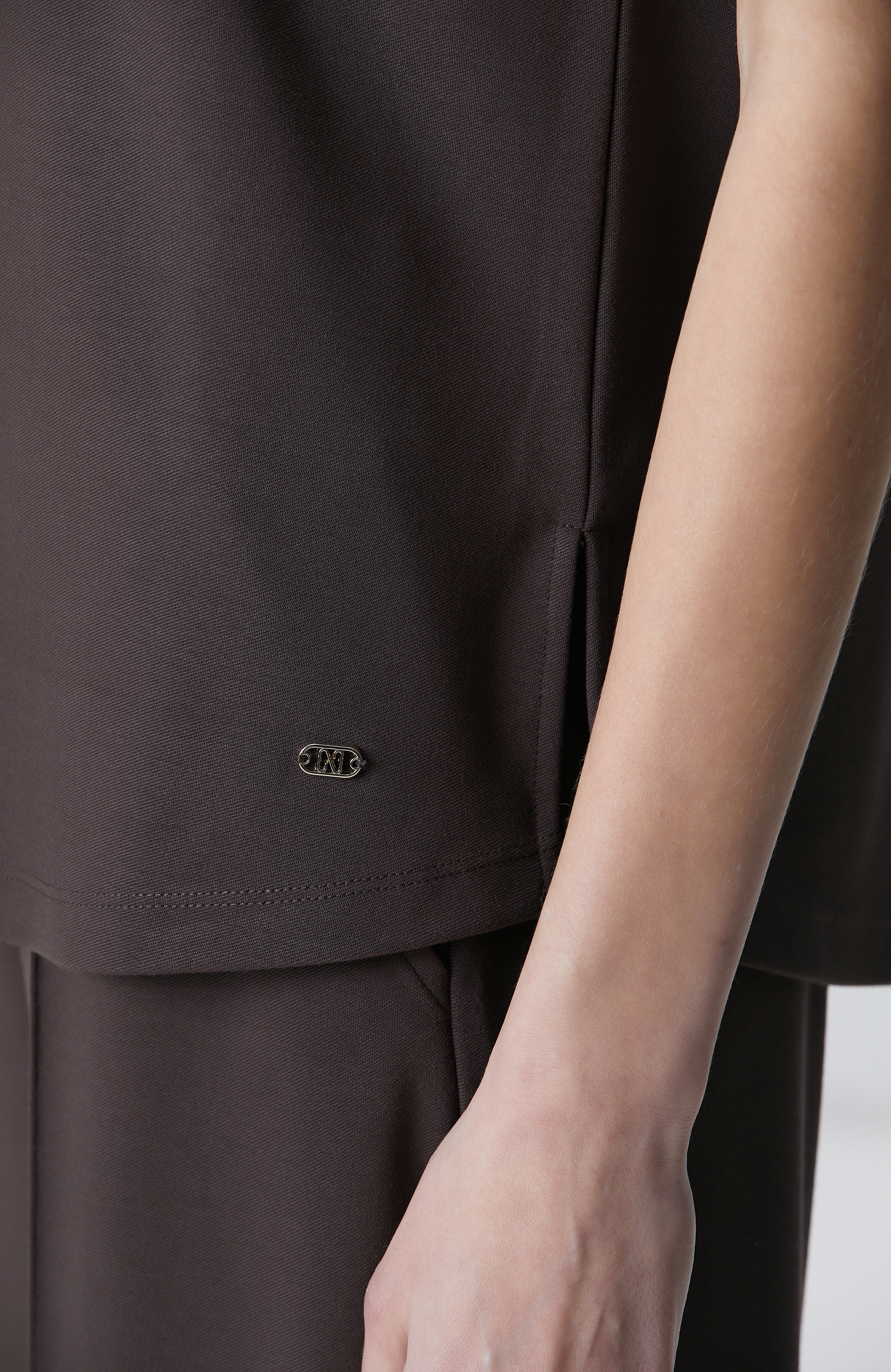 Acı Kahverengi Modal Karışımlı Sweatshirt