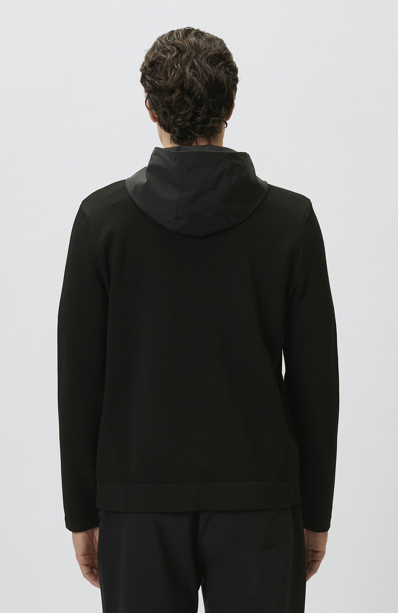 N-Tech Black Knit Coat