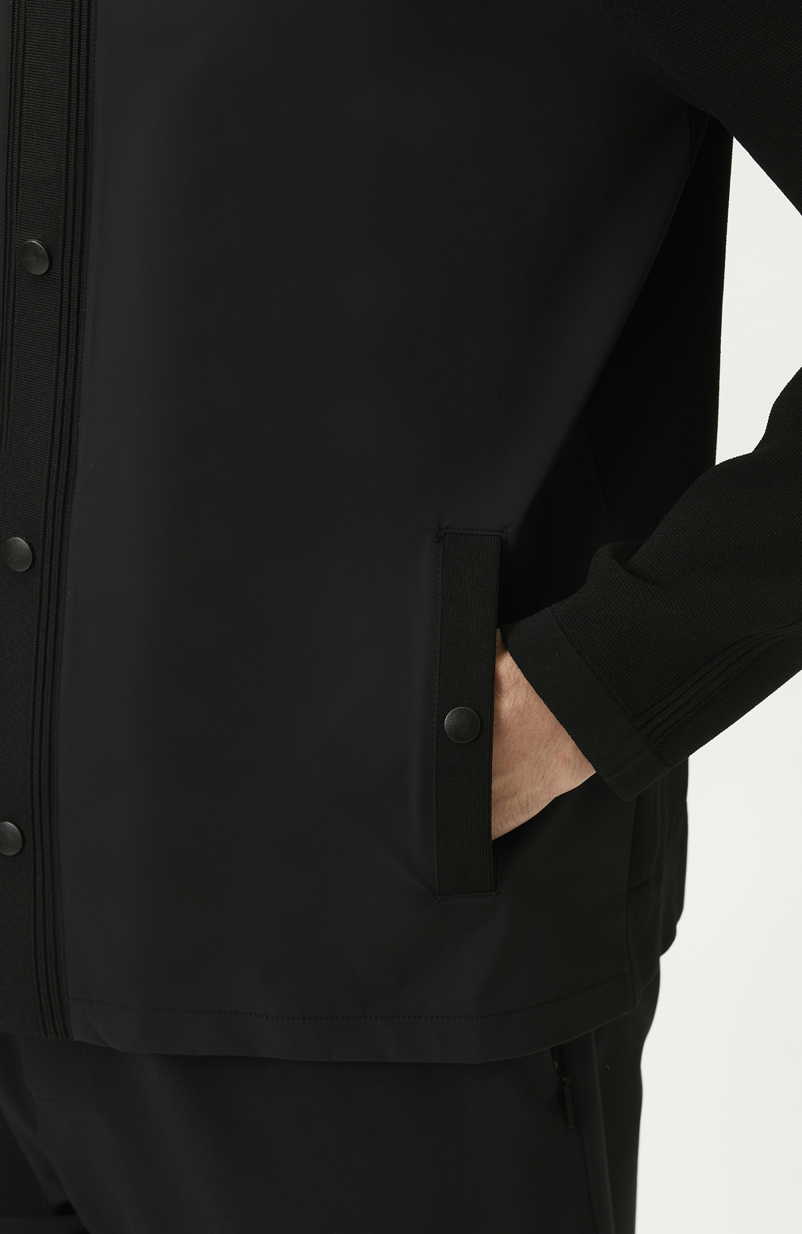 N-Tech Black Knit Coat