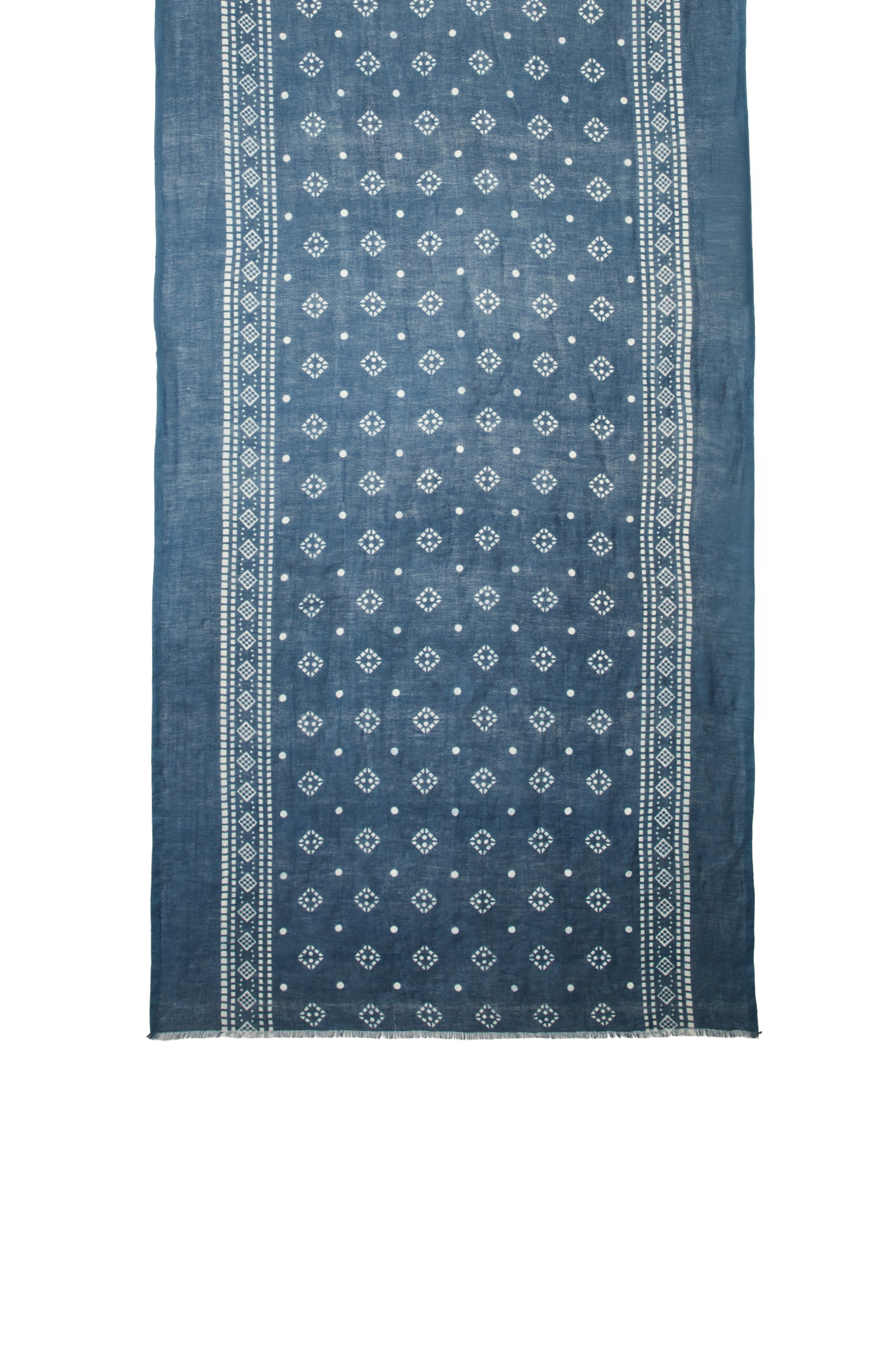 Blue Women's Linen Shawl