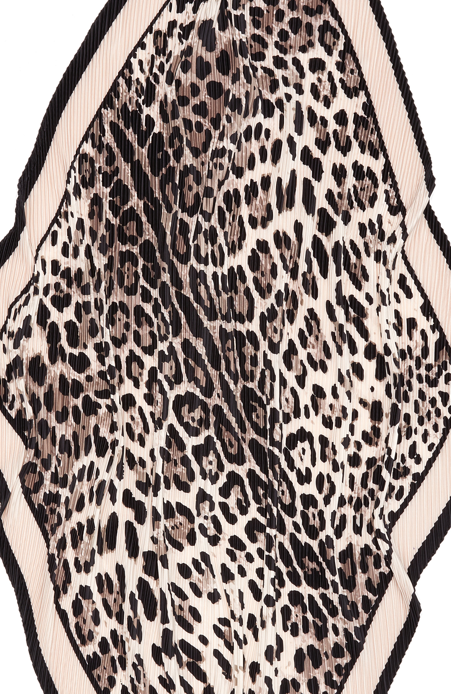 Kahverengi Pliseli Kadın Fular