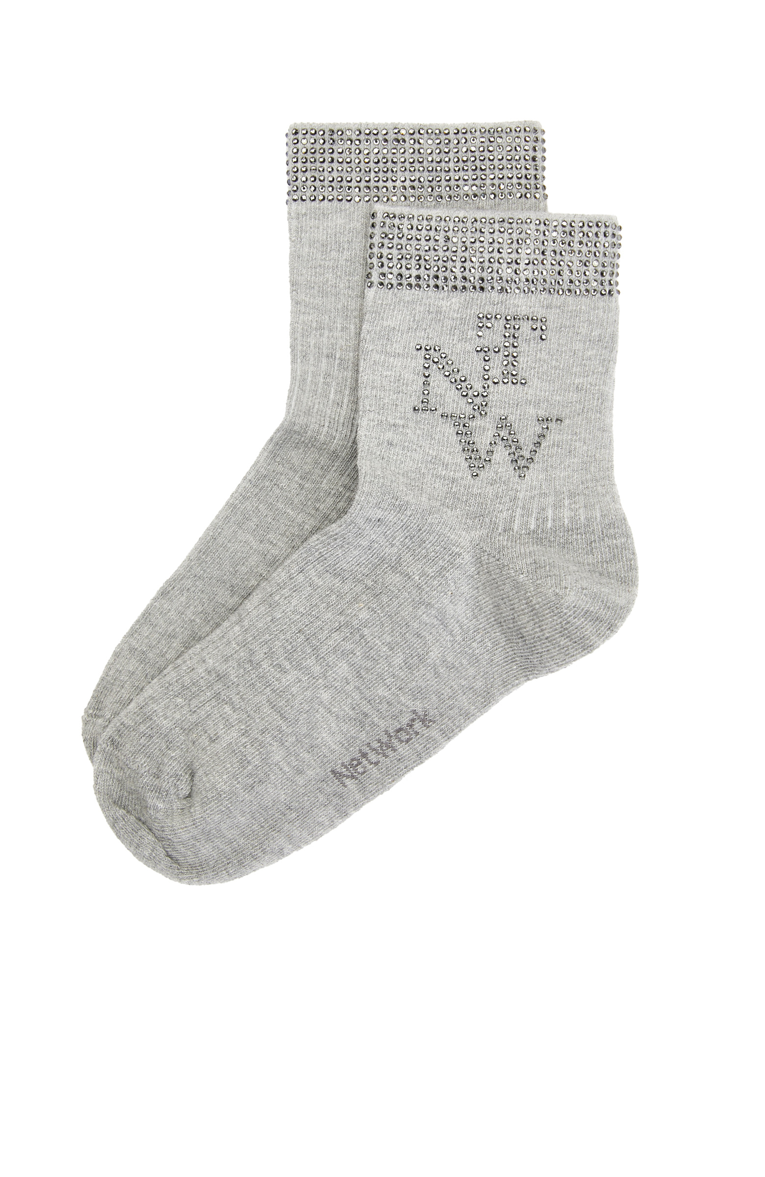 Gri Taşlı Kadın Çorap