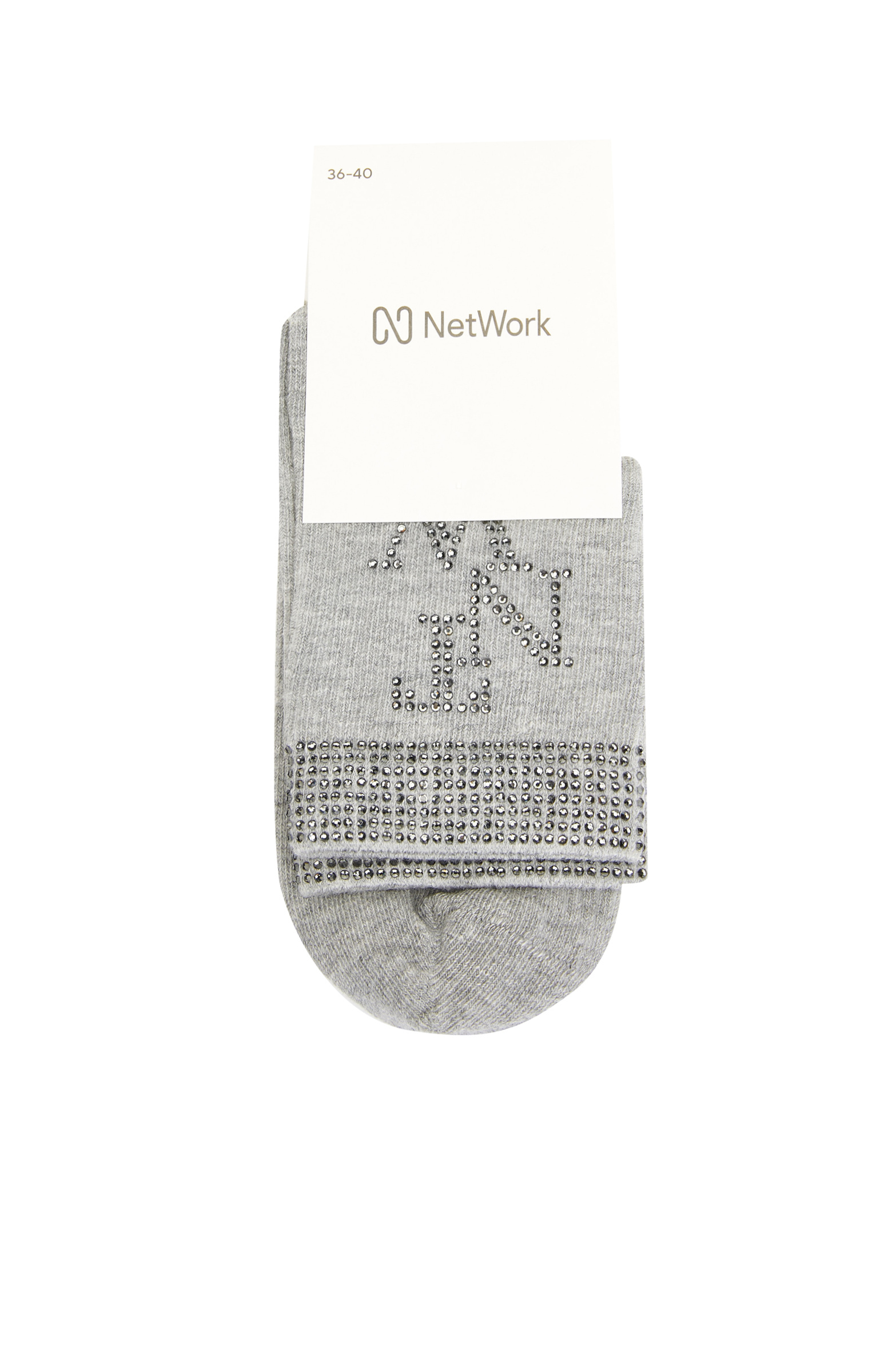 Gri Taşlı Kadın Çorap