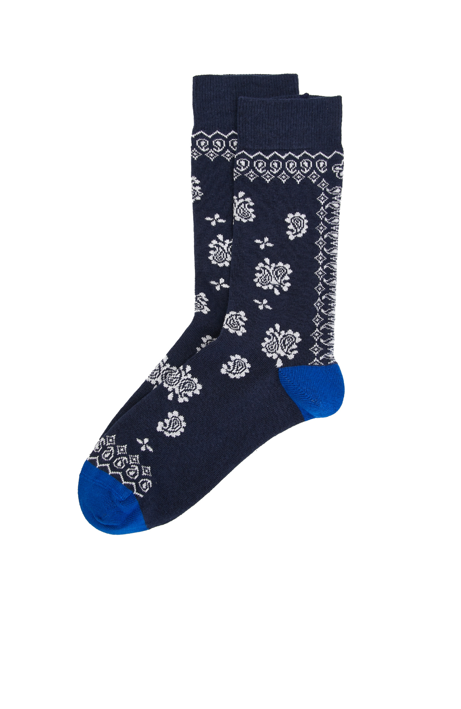 Lacivert Desenli Erkek Çorap