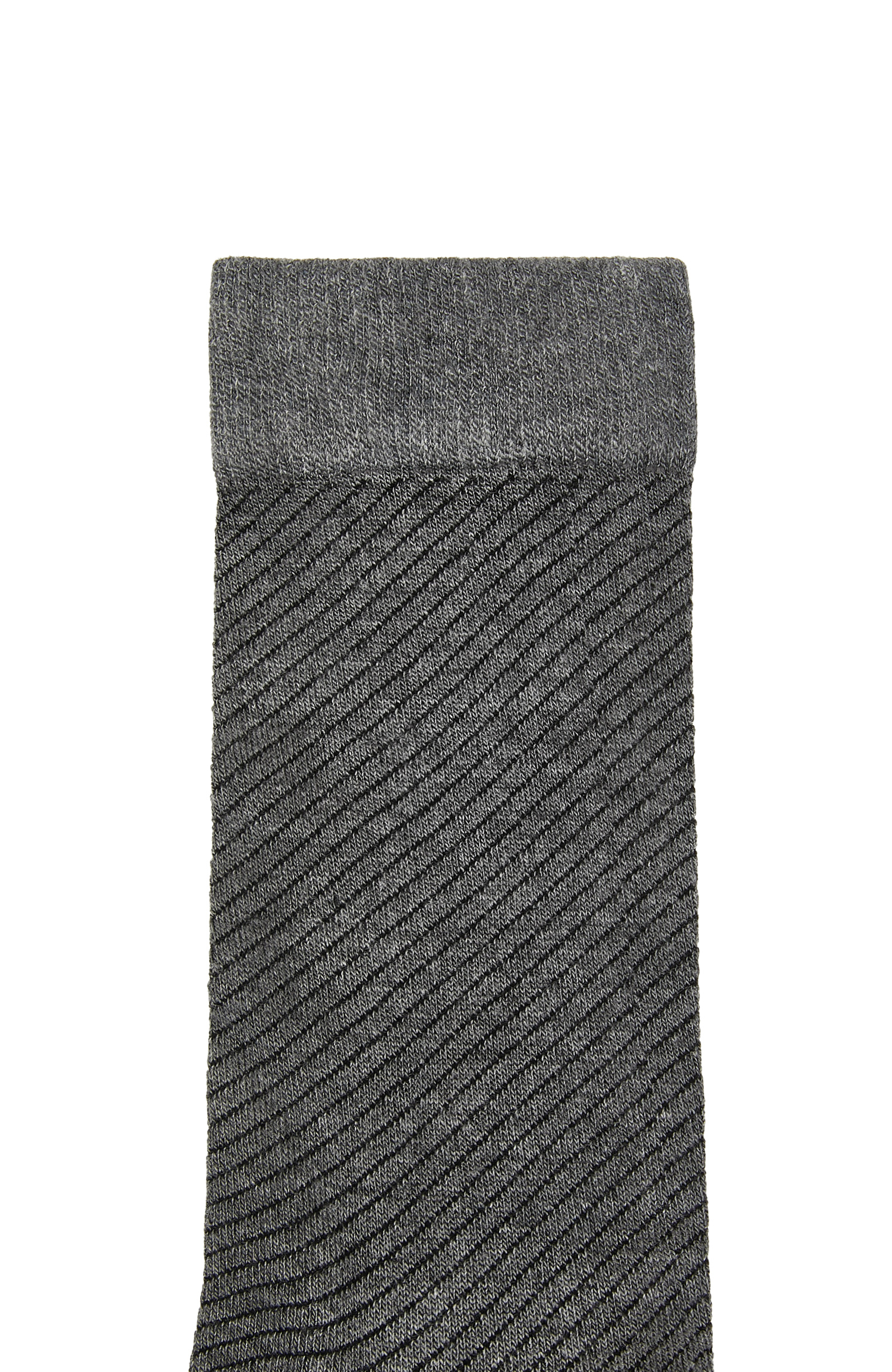 Gri Çizgili Bambu Çorap