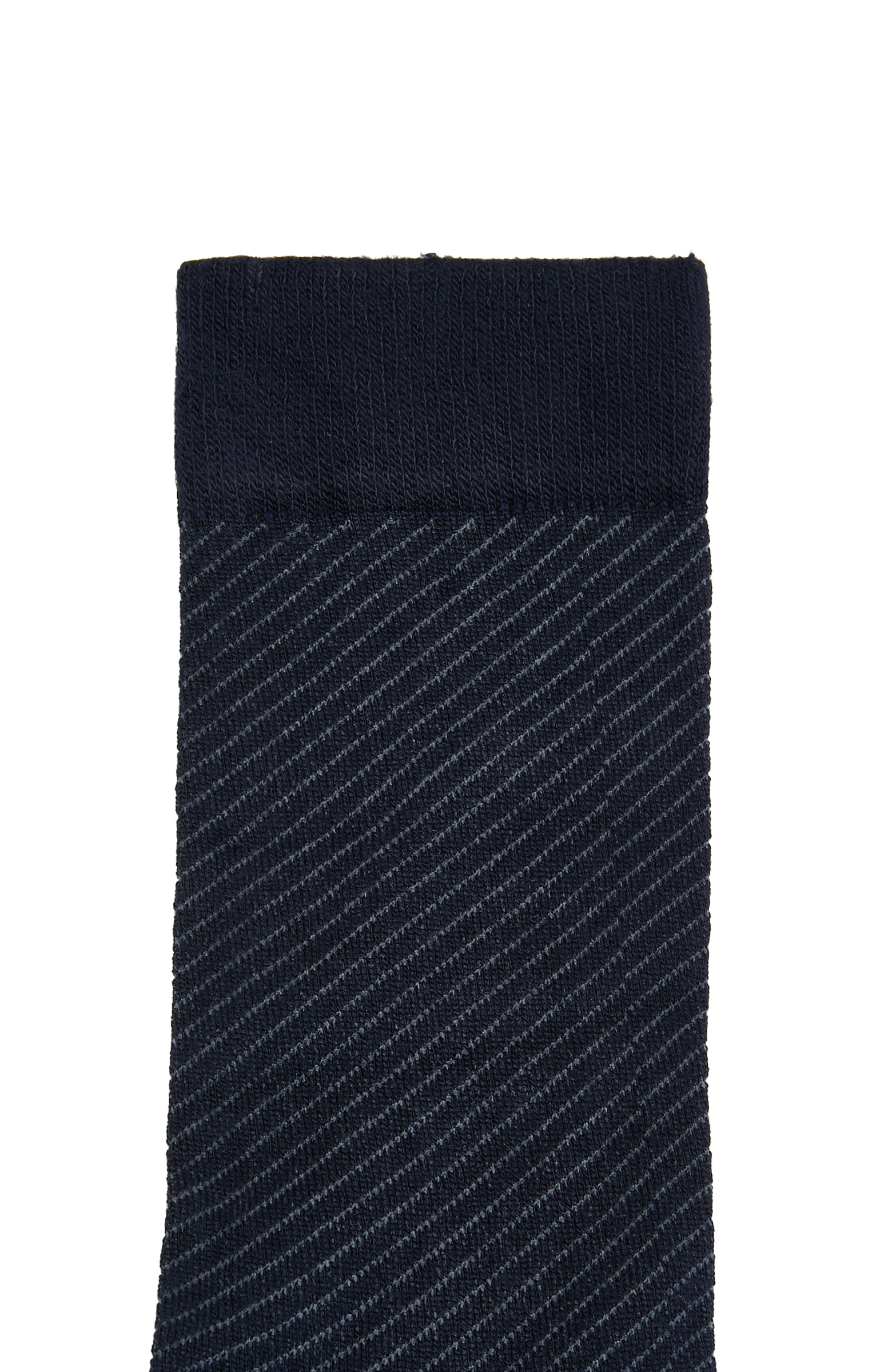 Lacivert Çizgili Erkek Bambu Çorap