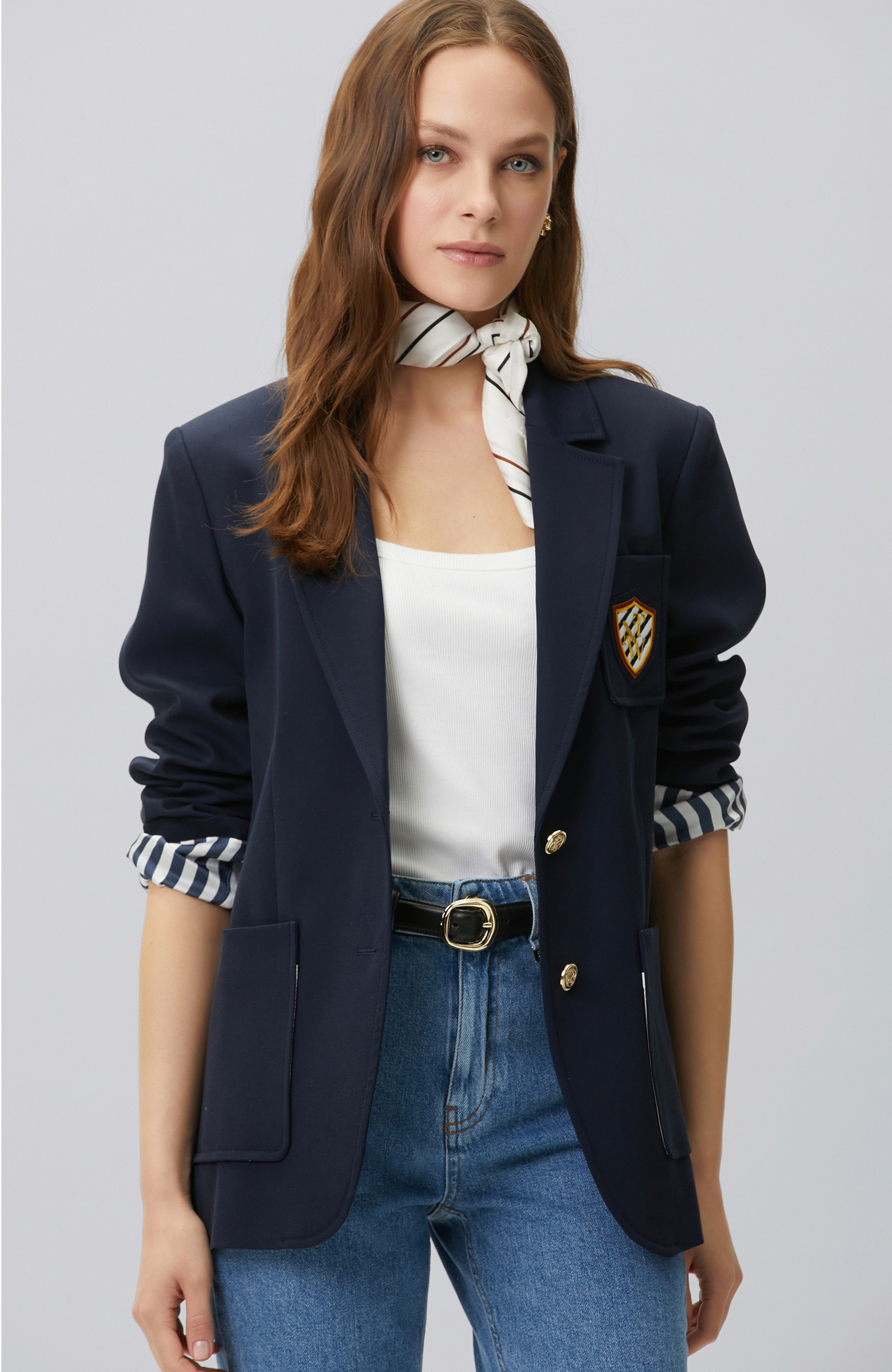 Navy Blue Blazer Jacket