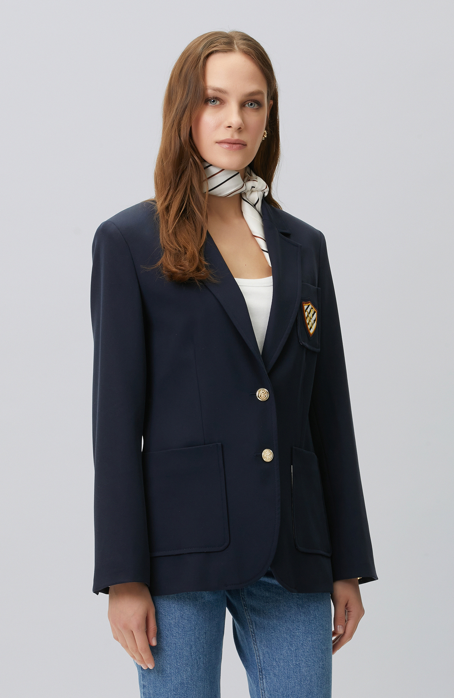 Navy Blue Blazer Jacket