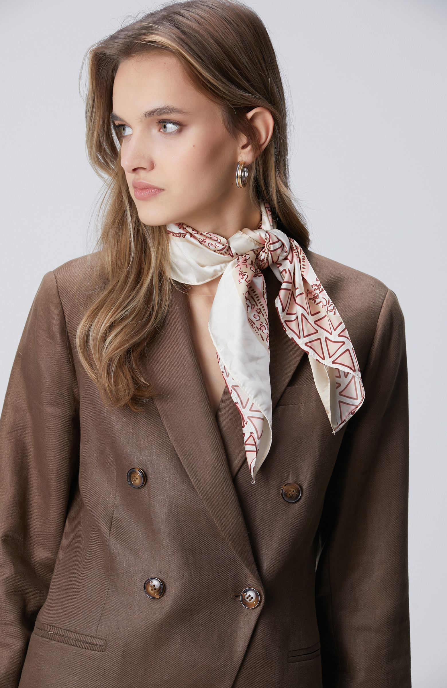 Vizon Kruvaze Kapama Keten Ceket