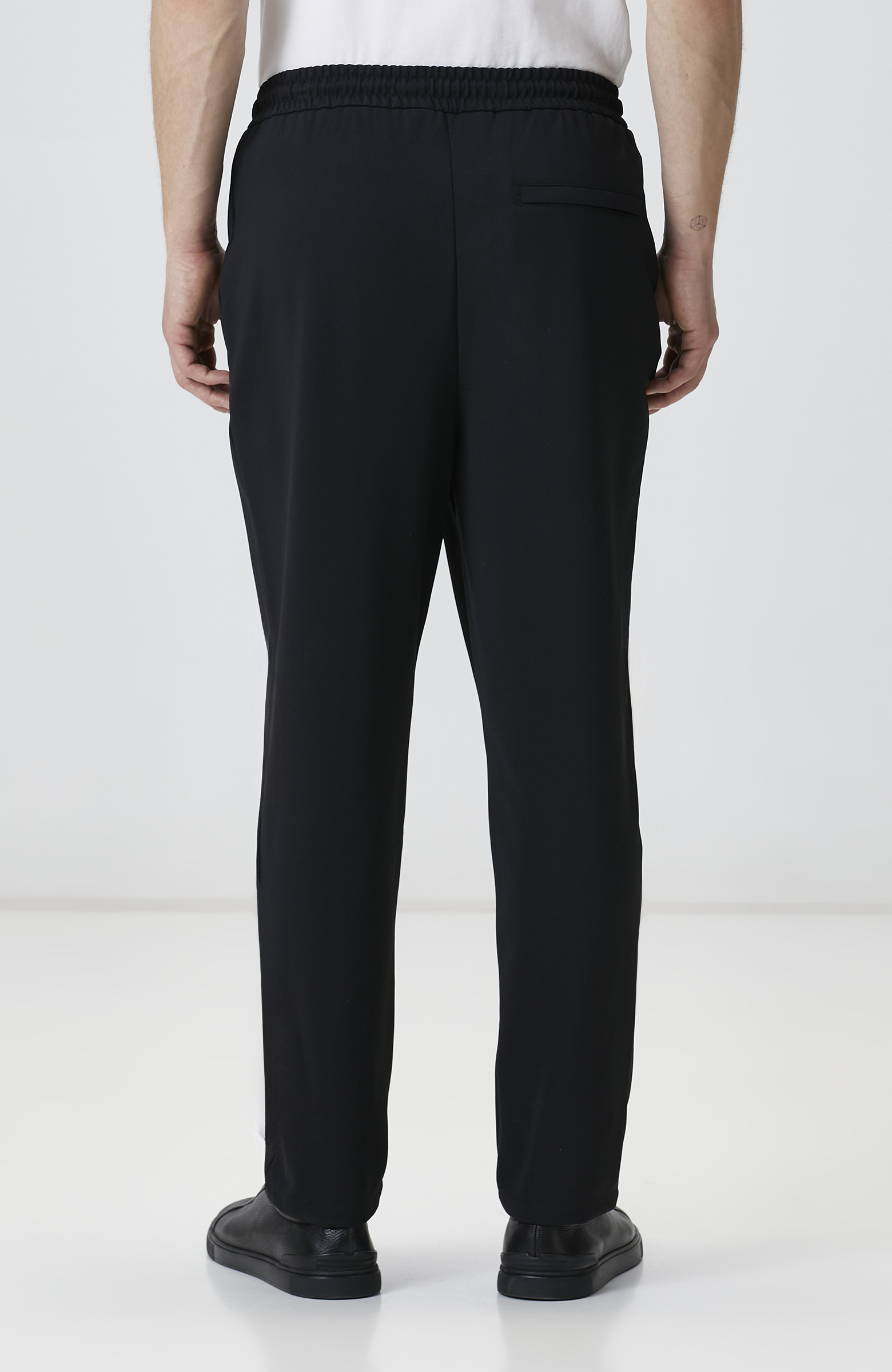 N-Tech Siyah Diyagonal Eşofman Altı