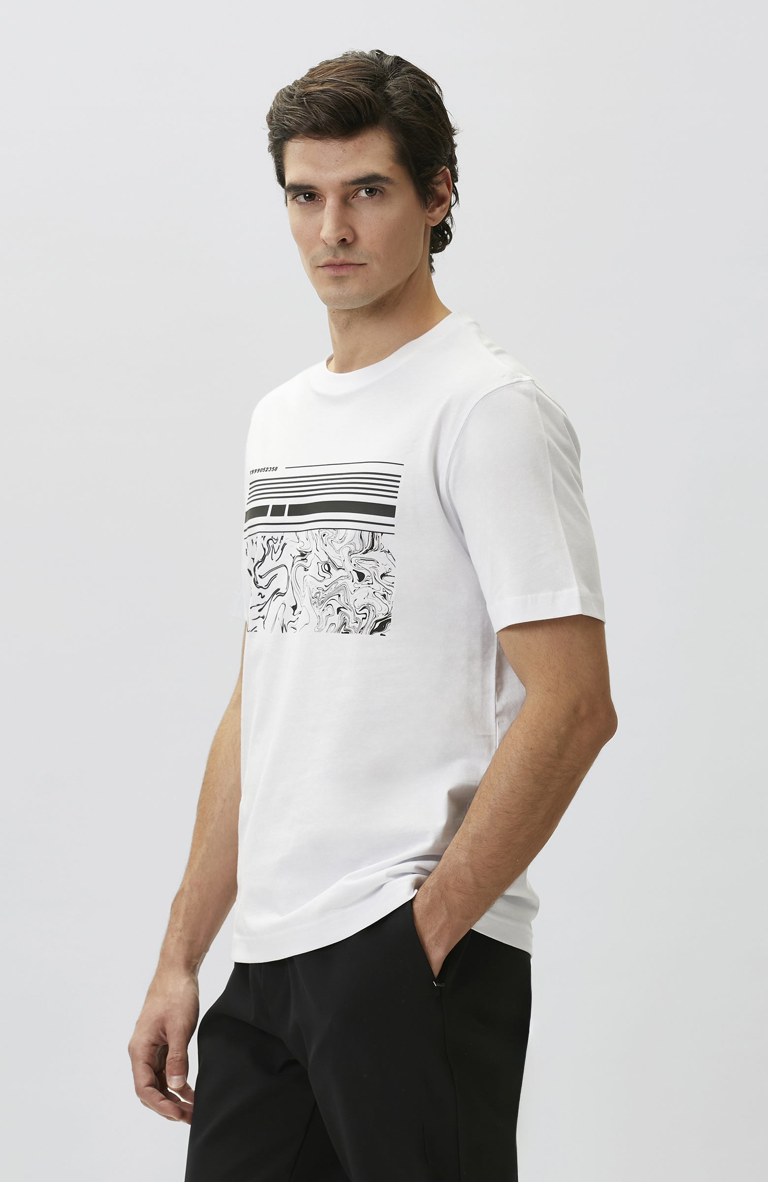 Off White Printed T-shirt