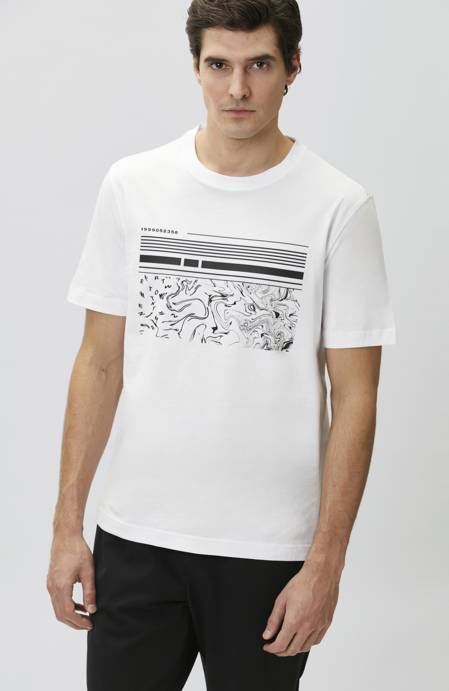 Off White Printed T-shirt