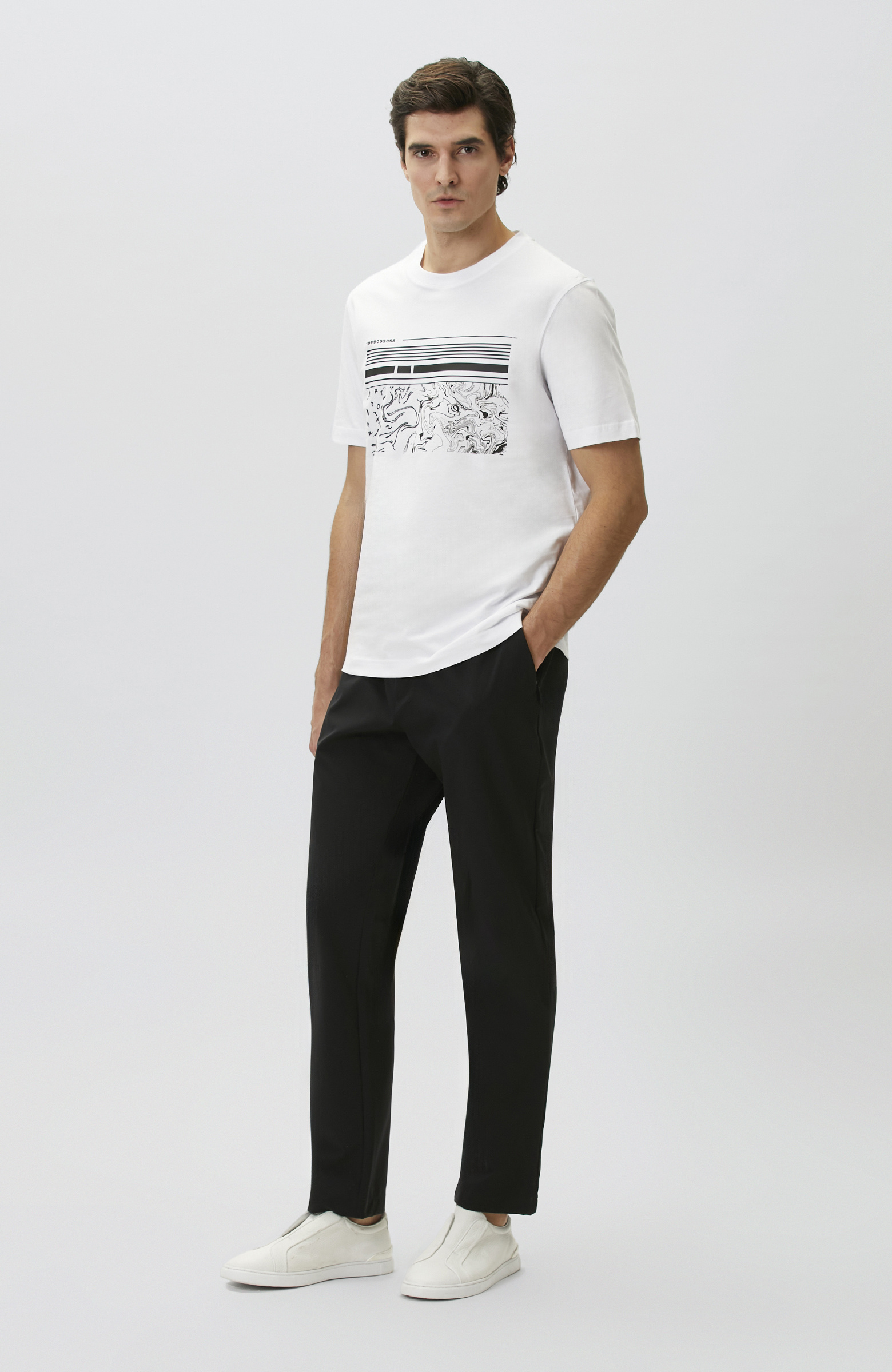 Off White Printed T-shirt