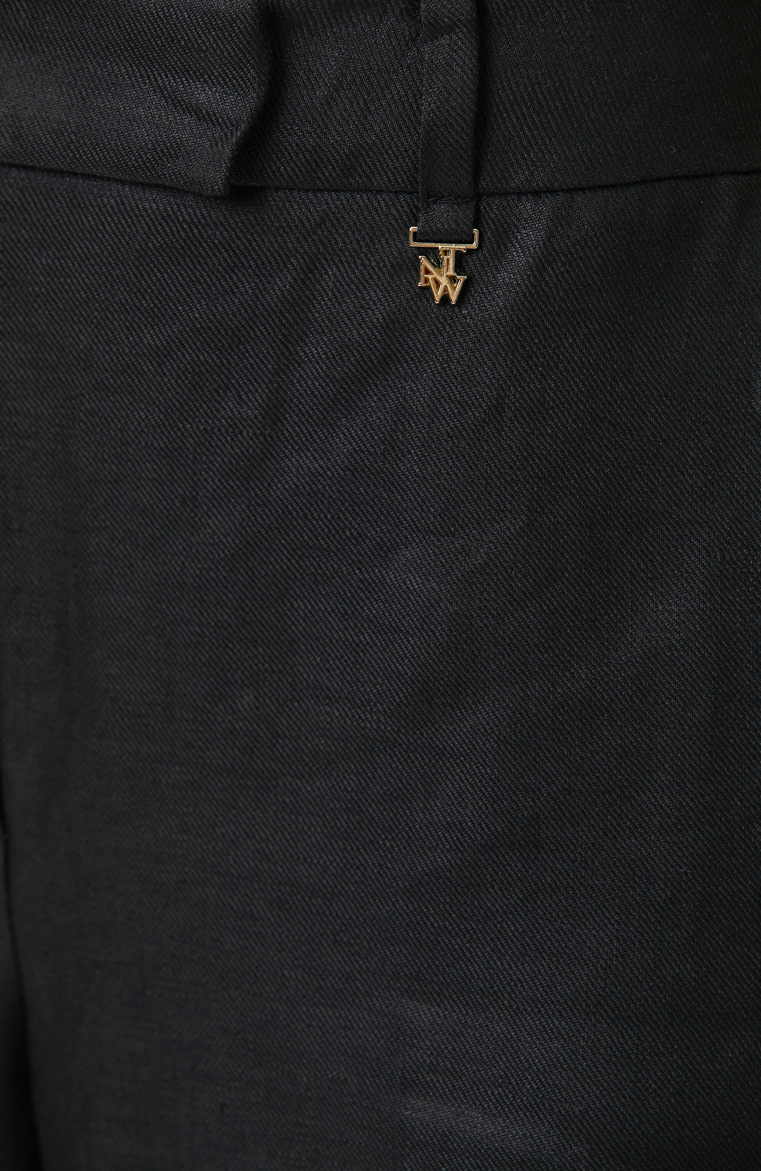 Siyah Keten Pantolon