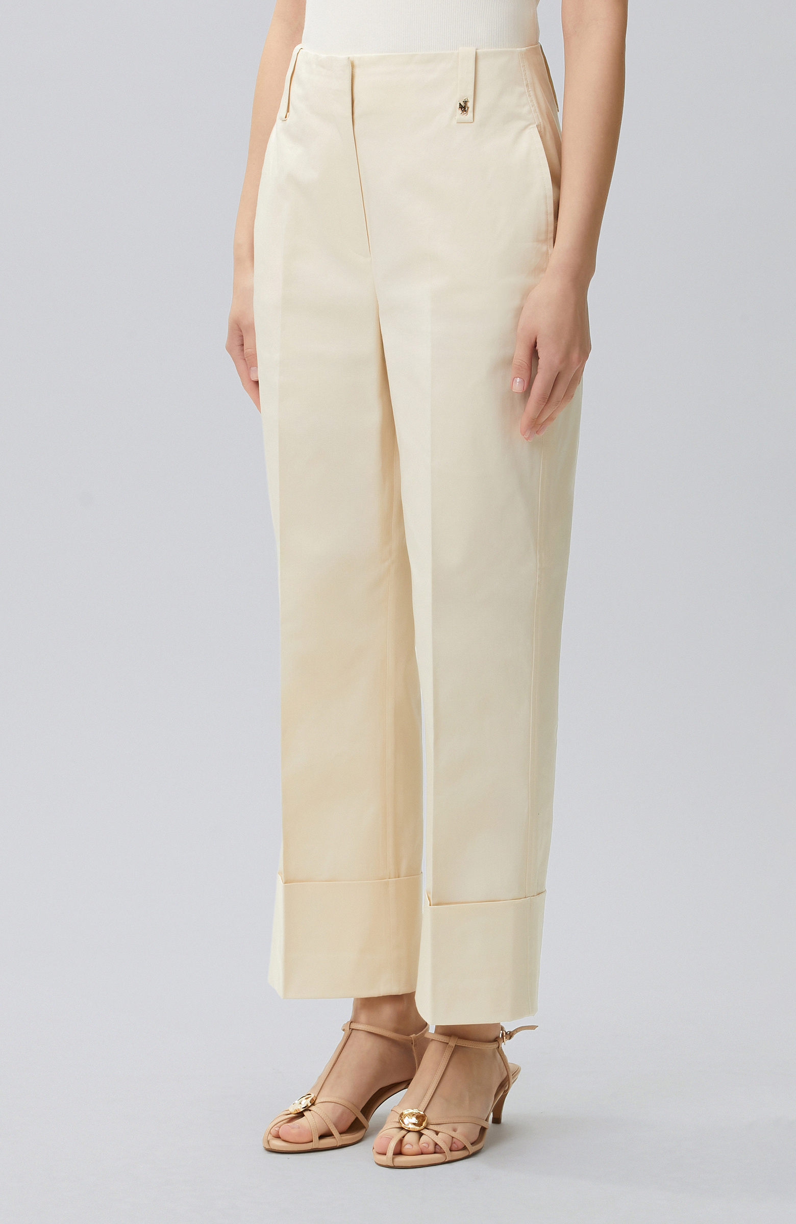Off White Double Leg Trousers