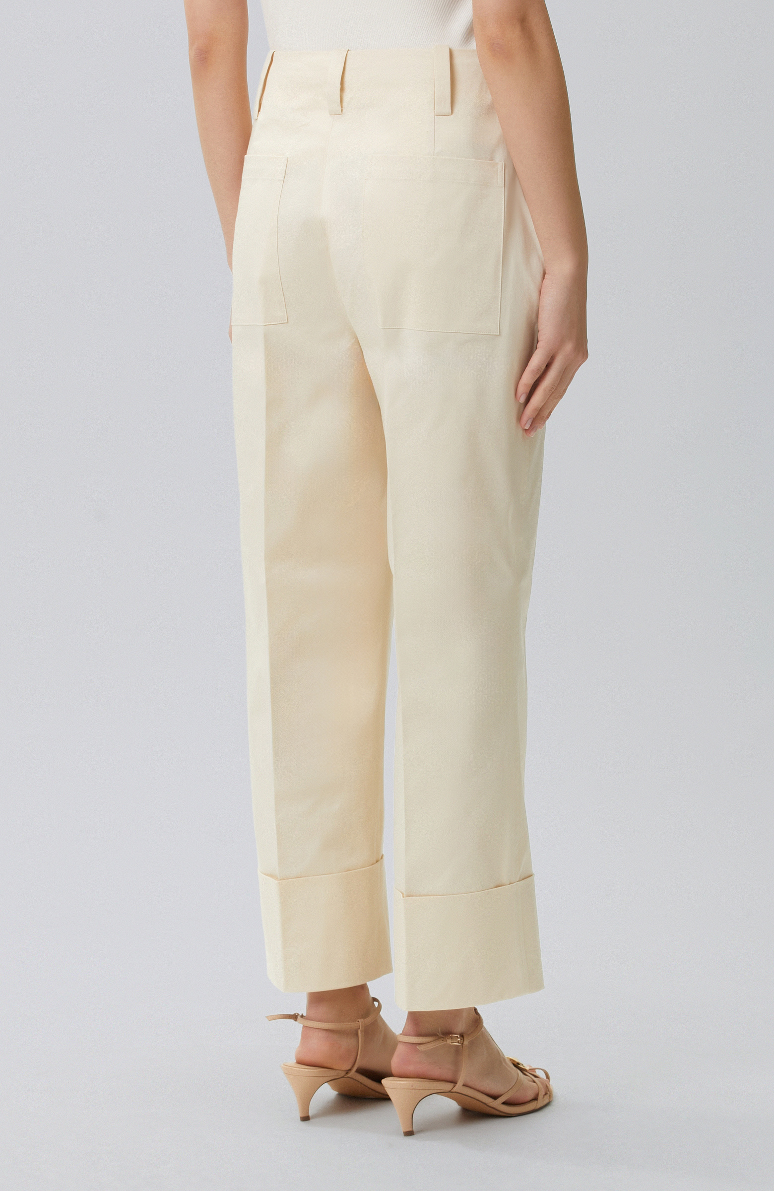 Off White Double Leg Trousers