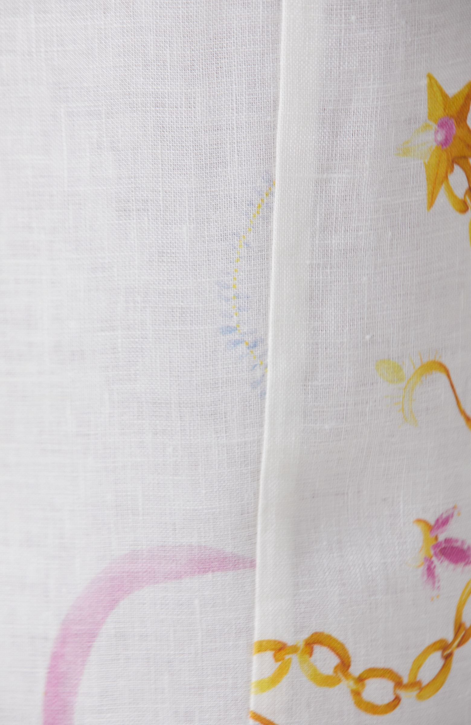 Kırık Beyaz Keten Pantolon