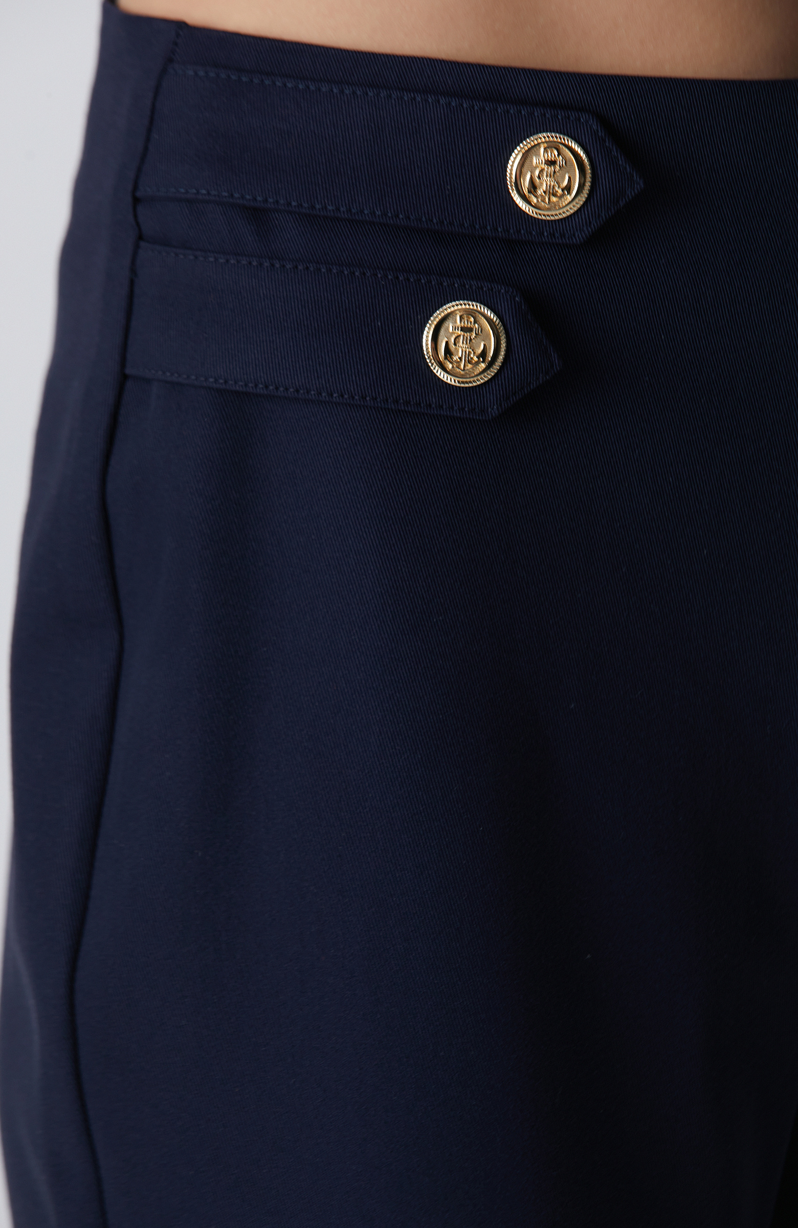 Lacivert Aksesuarlı Pantolon