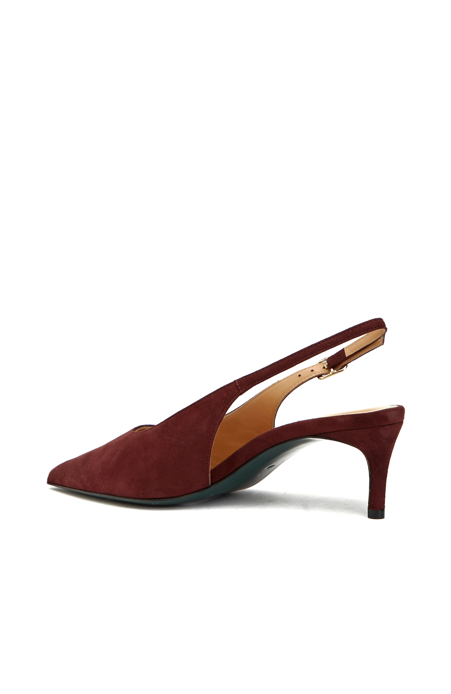 Bordo Süet Topuklu Ayakkabı