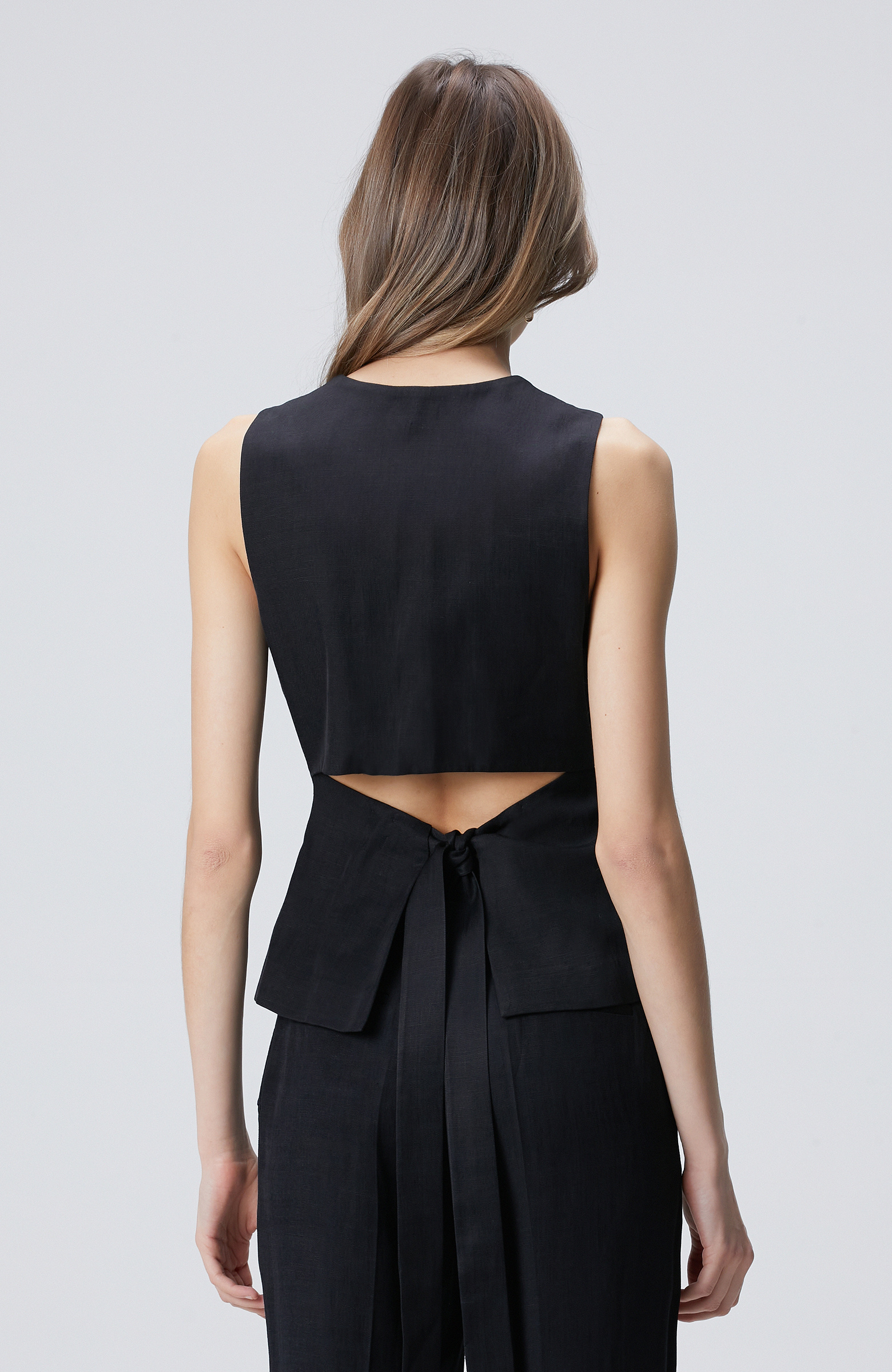 Black Viscose Blouse