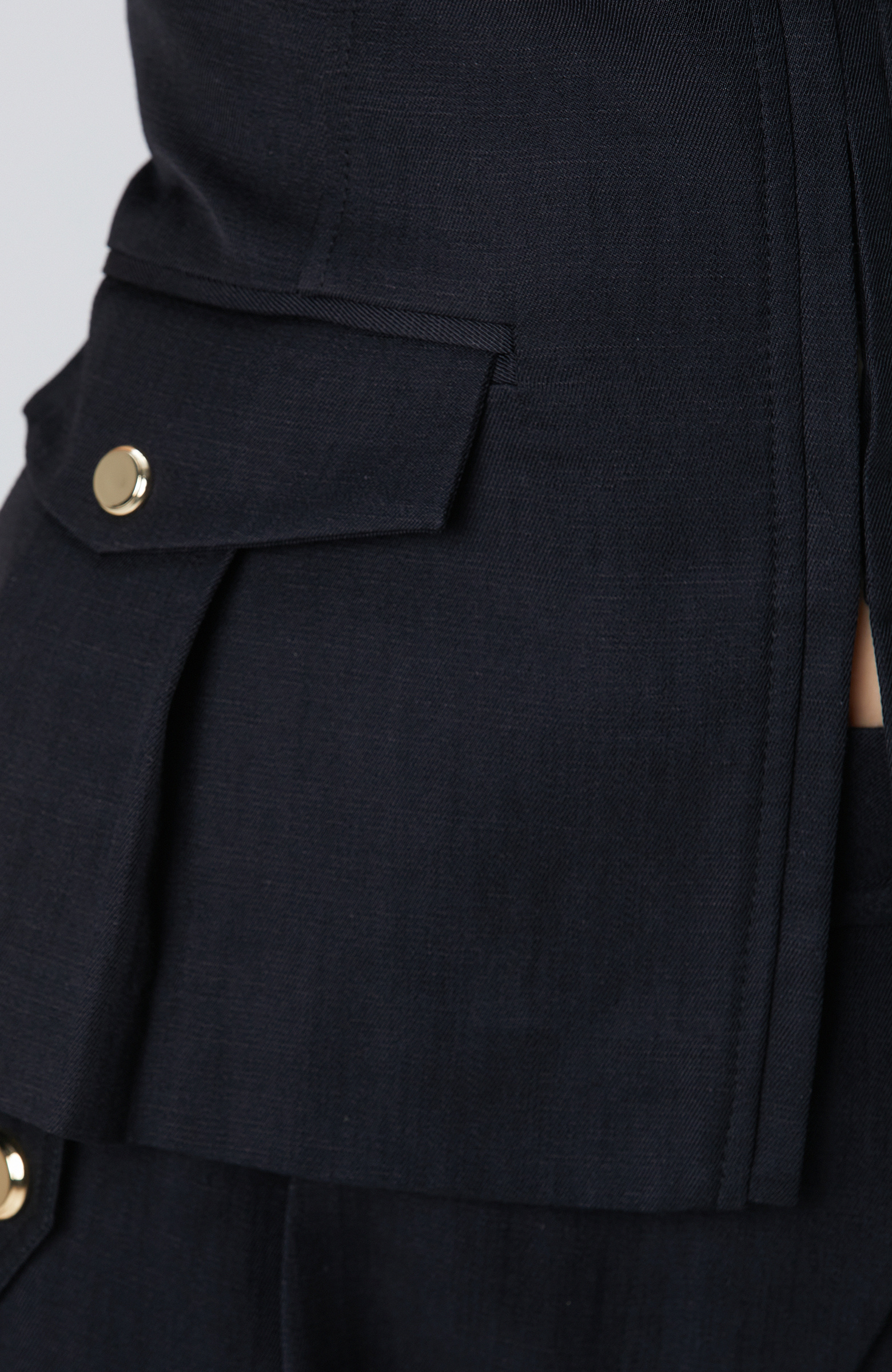 Black Viscose Blouse