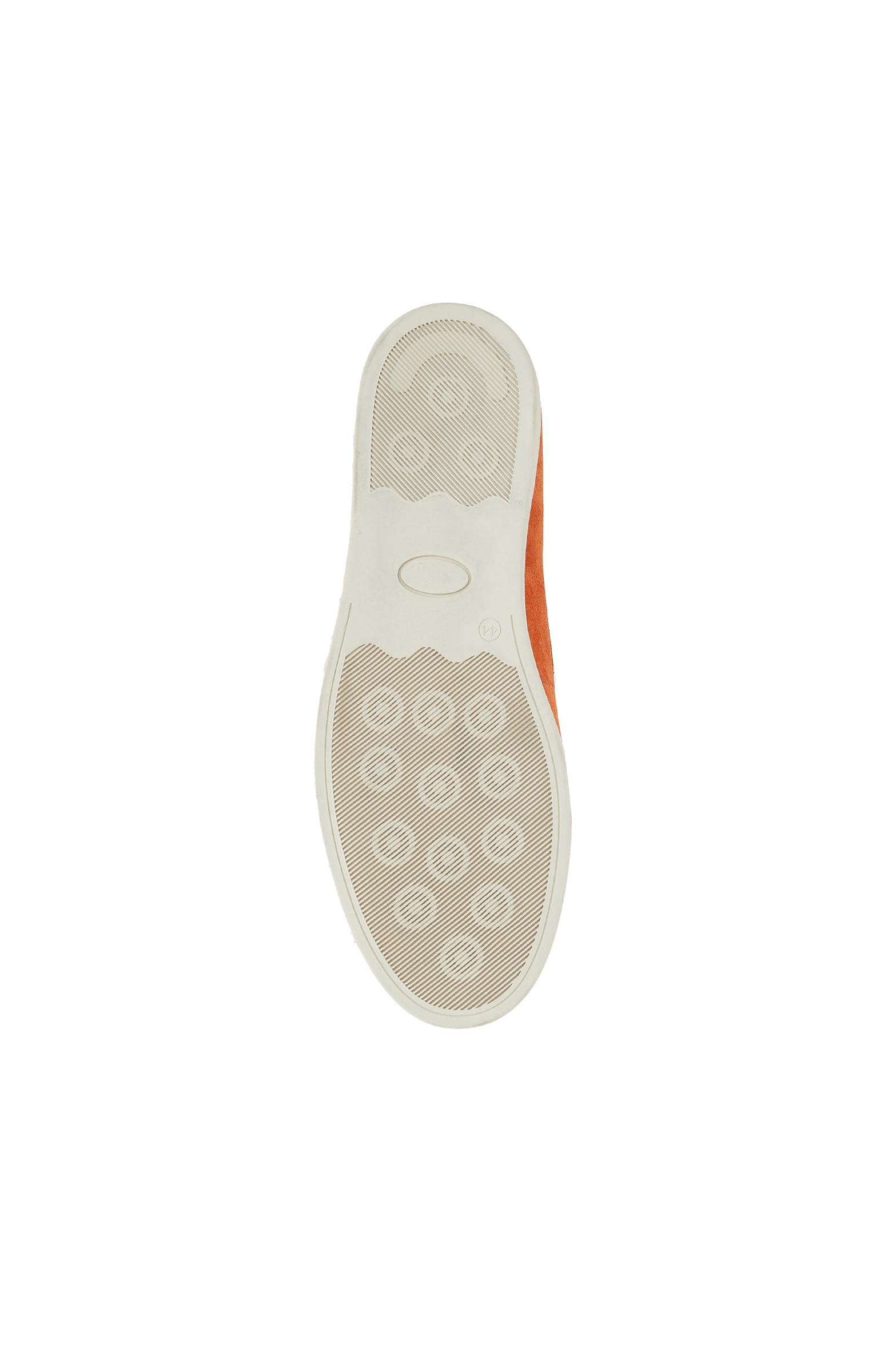 Turuncu Saraç Detaylı Erkek Deri Loafer