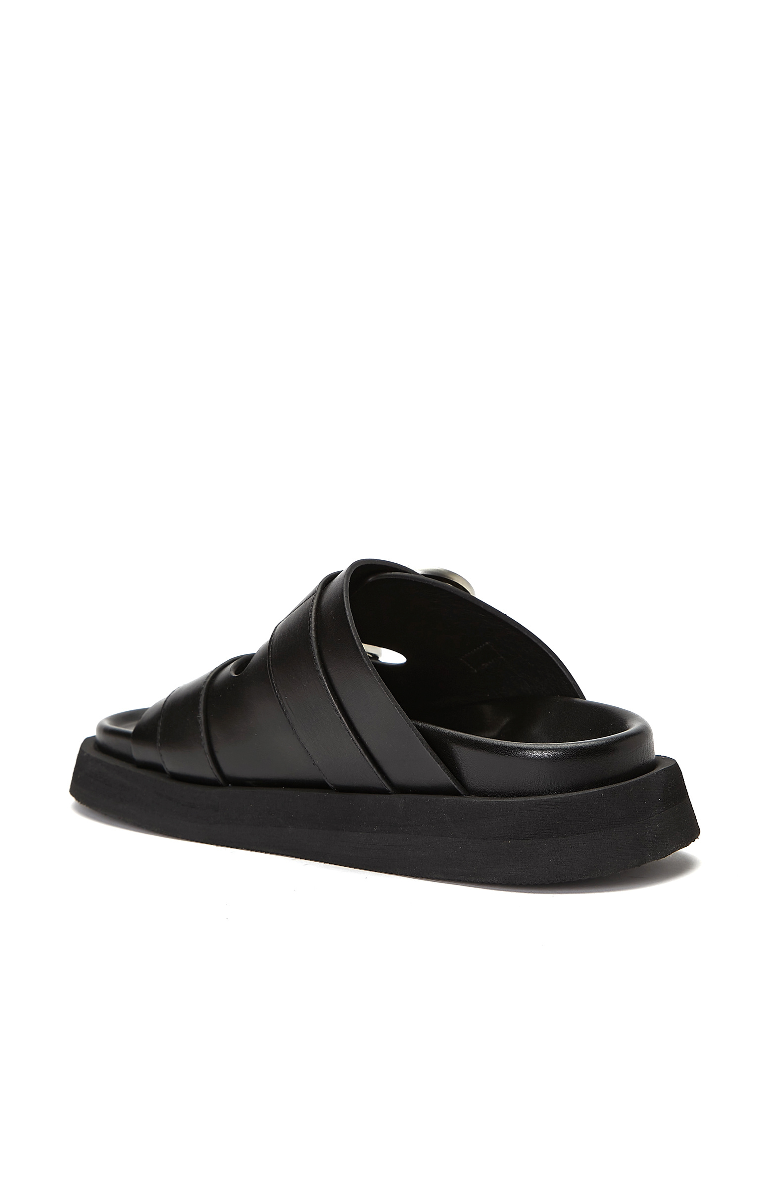 Siyah Günlük Rahat Deri Terlik